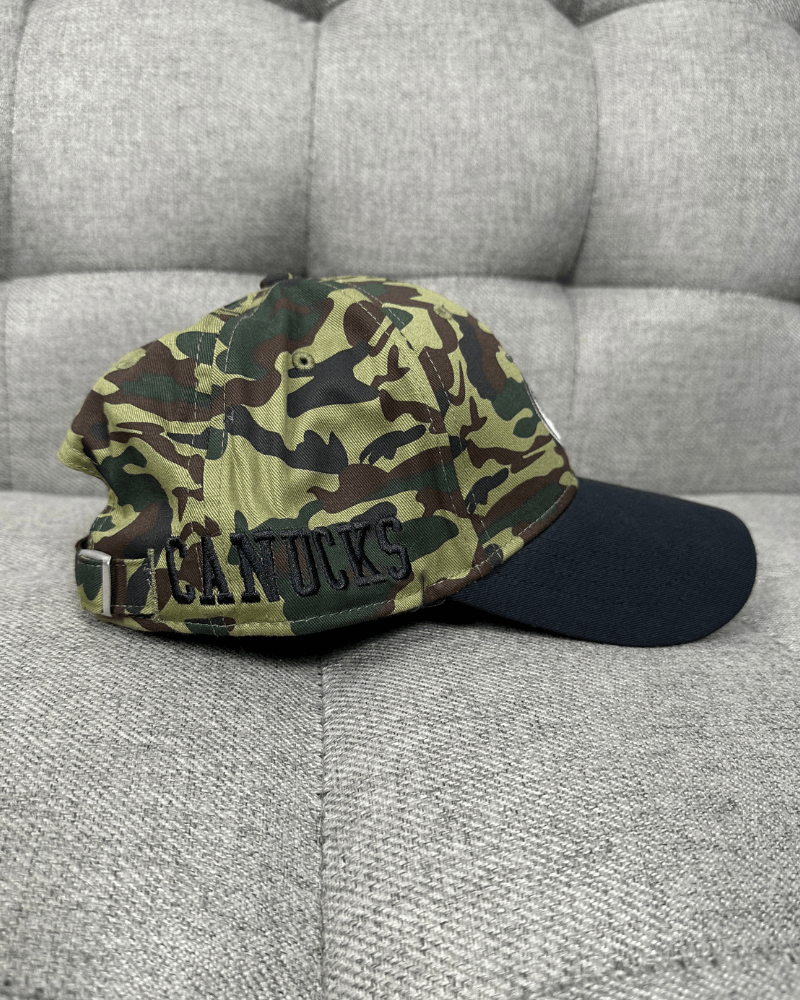 NHL Vancouver Canucks NHL Camo Strap Back Cap Hat - New Size ONE SIZE - 4 Thumbnail