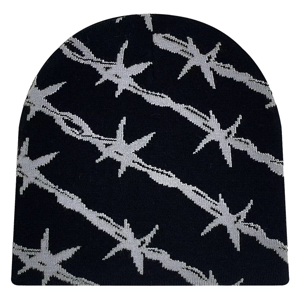 Japanese Brand Barb Wire Patern Bennie Hat Size ONE SIZE - 2 Thumbnail