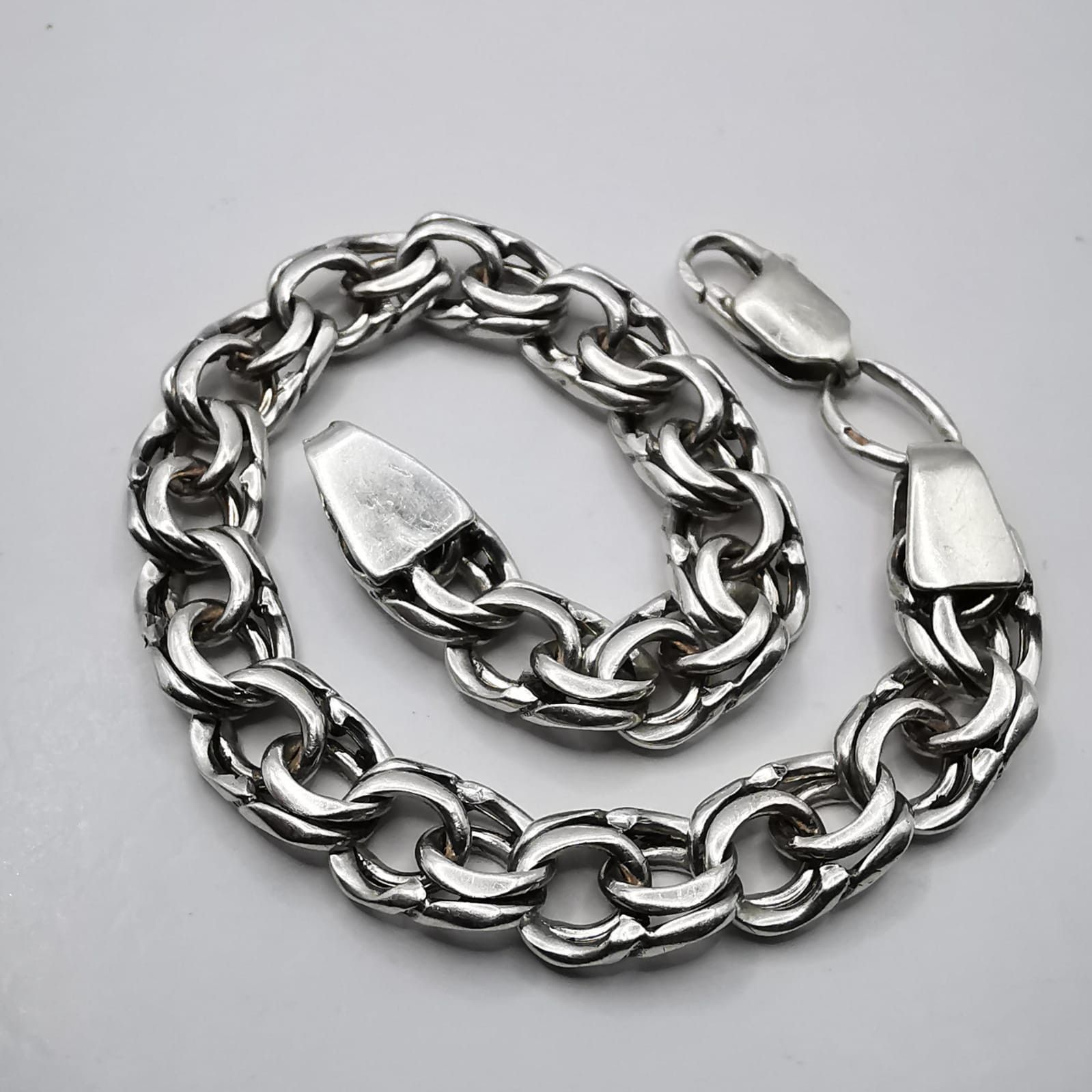 Sterling Silver Vintage Bracelet Jewelry, 925 Sterling Silver 17,80g Size ONE SIZE - 2 Thumbnail