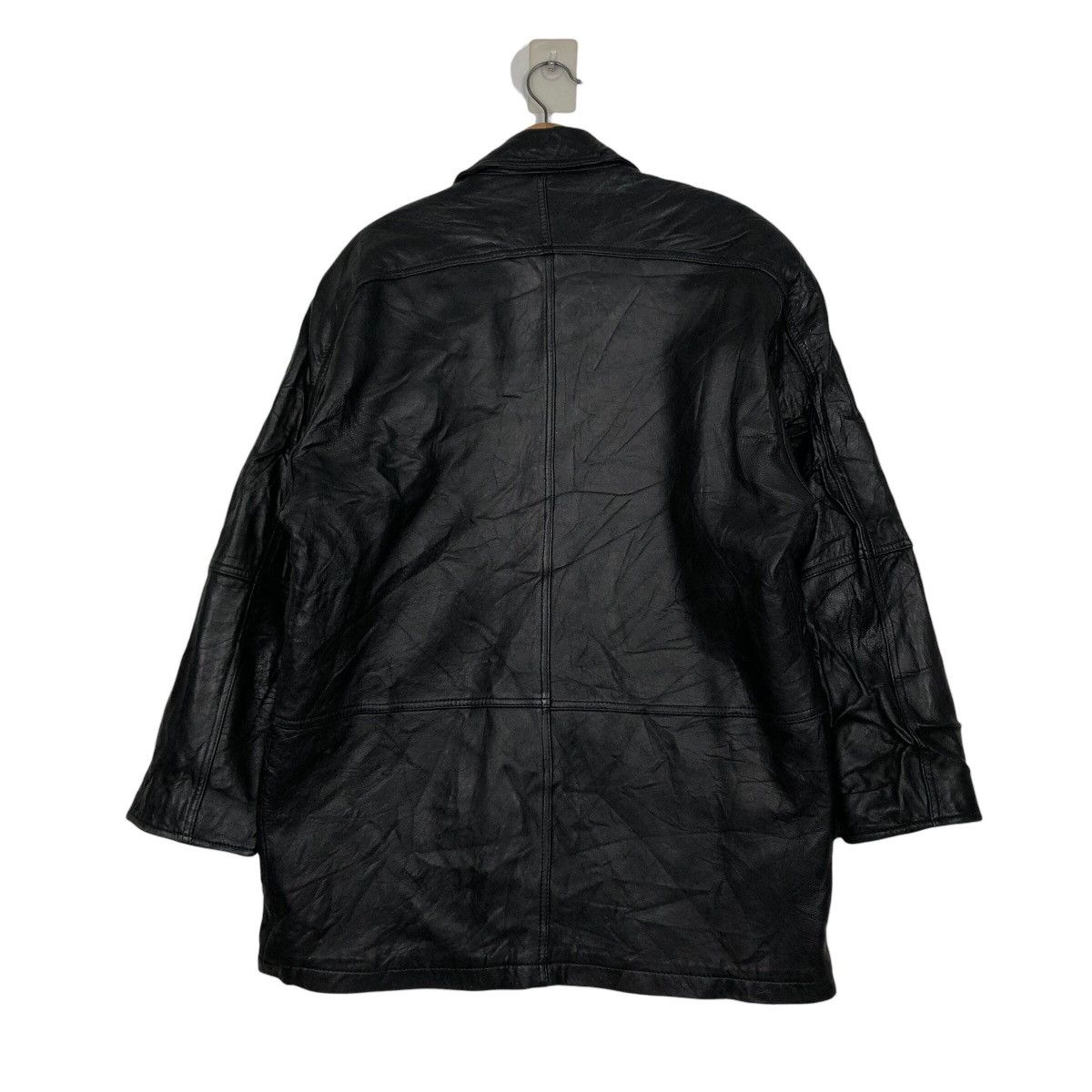 📌Vintage Biker Genuine Leather Jacket Lmogees Multi Pocket