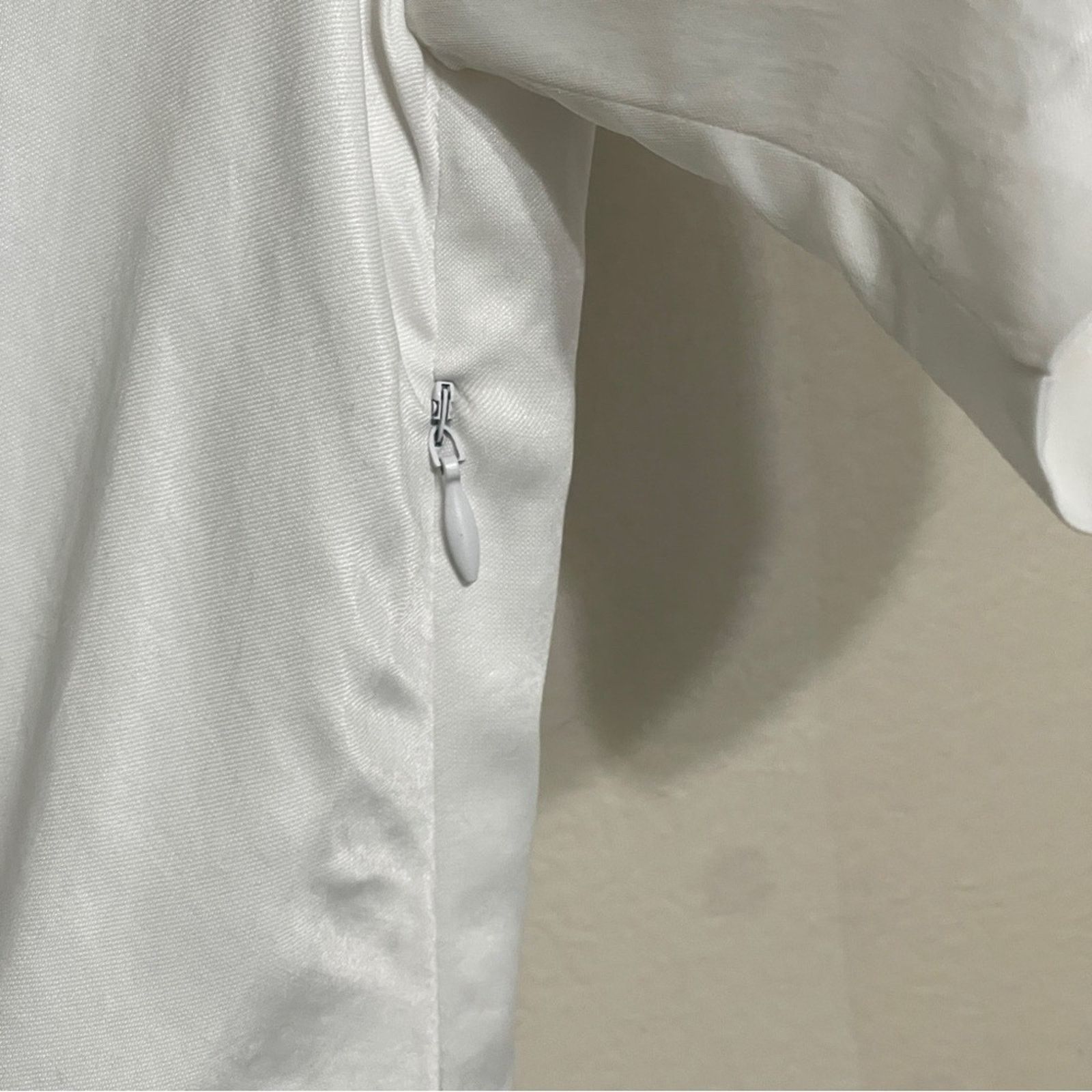 Zara Zara White Satin Effect Mini Dress New Size XS Size XS / US 0-2 / IT 36-38 - 7 Thumbnail