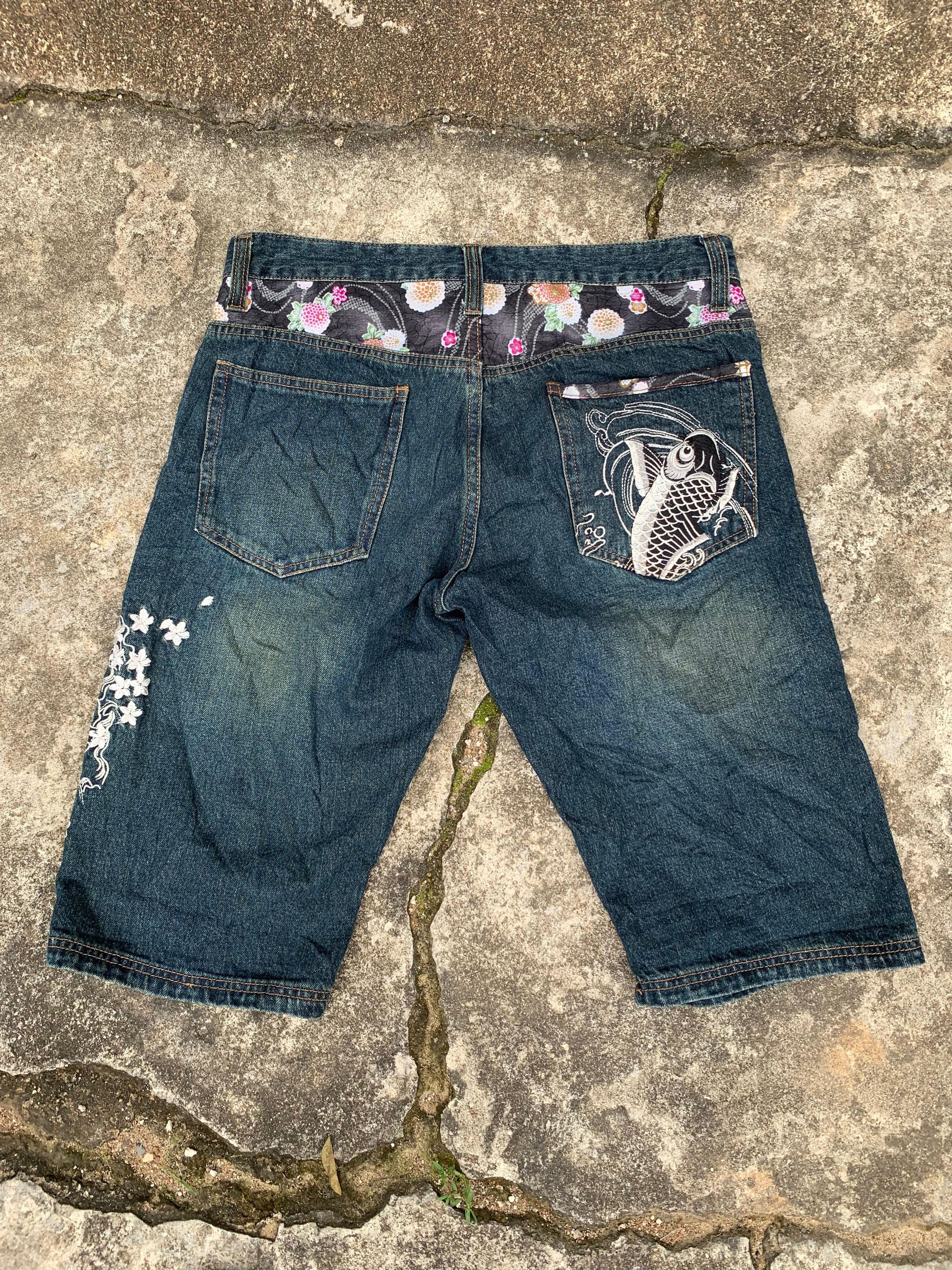 Designer × Japanese Brand Memory Special Koi Fish Short Pants Size US 34 / EU 50 - 2 Thumbnail