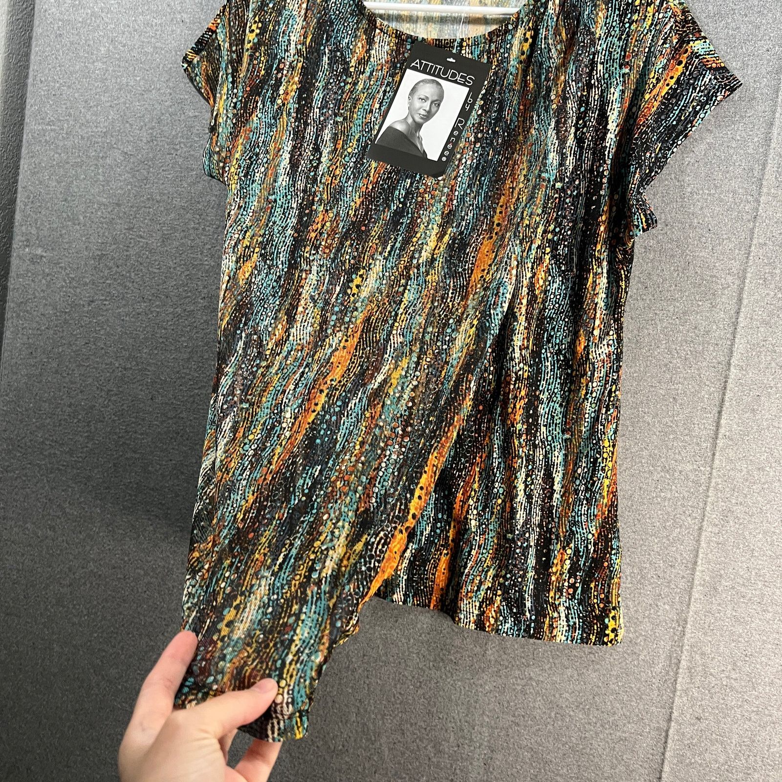 Other Attitudes by Renee Global Illusions Como Jersey Tee Size XXS / US 00 / IT 34 - 5 Thumbnail