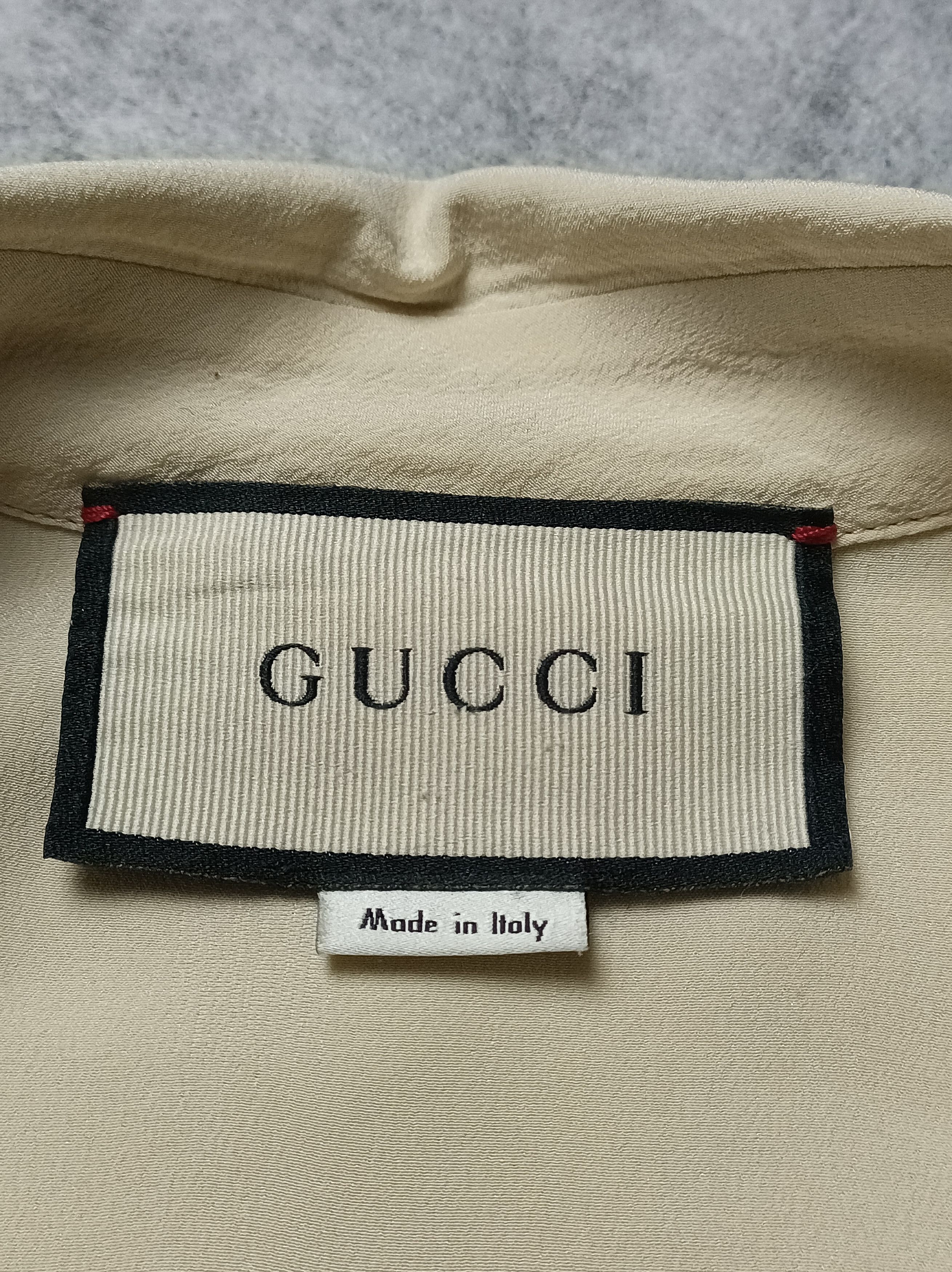 Gucci Gucci Ivory Silk Blouse Embroidered Flower EU 38 Size S / US 4 / IT 40 - 9 Thumbnail
