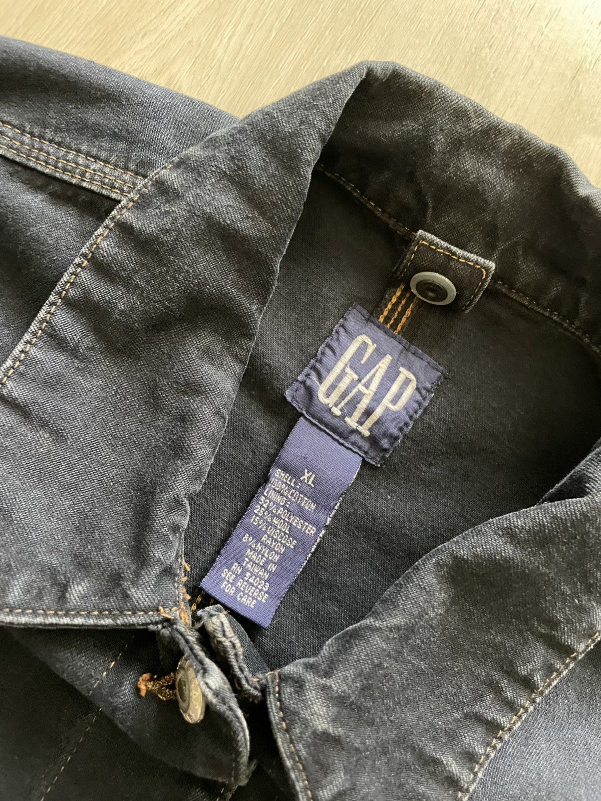 Designer × Gap × Vintage Vintage Gap Denim Premier Standard Chore Jacket Sz XL Size US XL / EU 56 / 4 - 3 Thumbnail