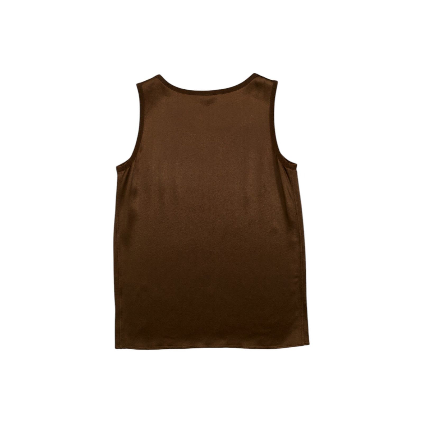 Yves Saint Laurent Rive Gauche Brown Silk Top Size XS / US 0-2 / IT 36-38 - 2 Thumbnail