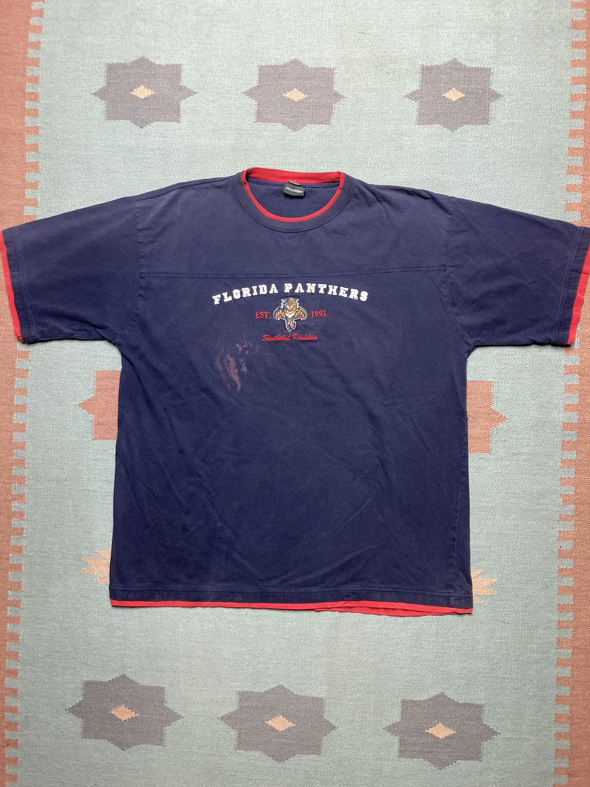 NHL × Vintage Vintage t shirt Florida panthers embroidered faded NHL XL Size US XL / EU 56 / 4 - 1 Thumbnail