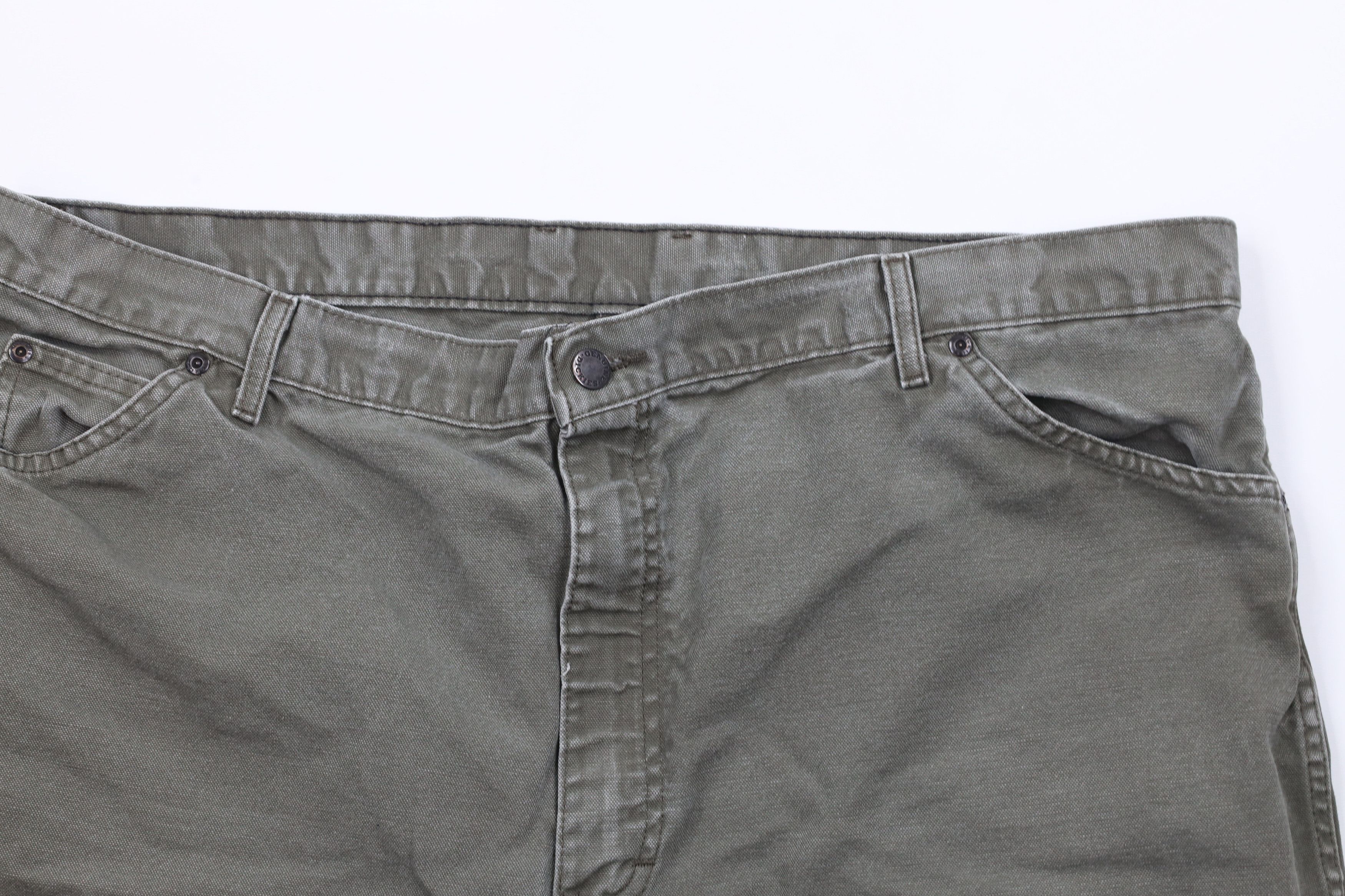 Dickies × Vintage Vintage Dickies Canvas Relaxed Fit Shorts Green Cotton Size US 40 / EU 56 - 2 Thumbnail