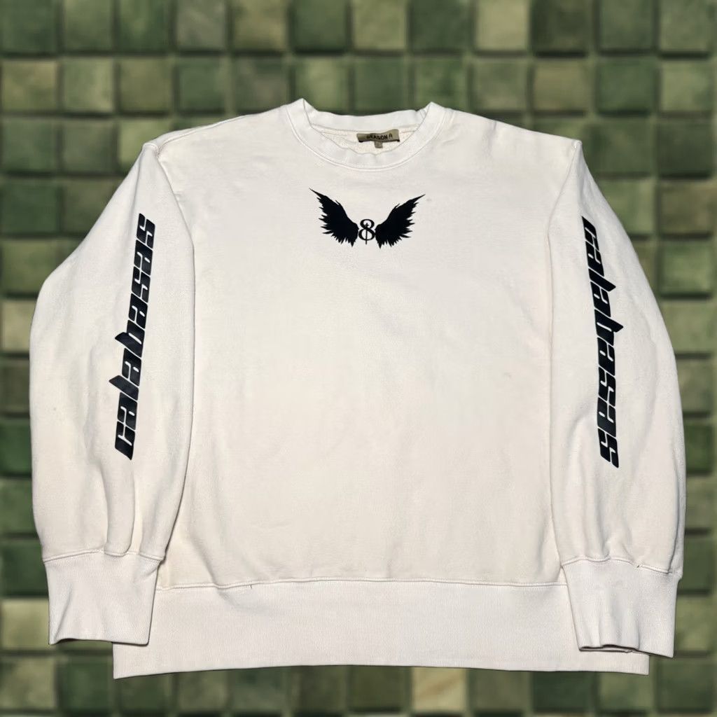 Yeezy VINTAGE Yeezy Season 4 Wing Logo Crewneck Sweatshirt Men Large Beige Oversized Ye Size US L / EU 52-54 / 3 - 1 Thumbnail
