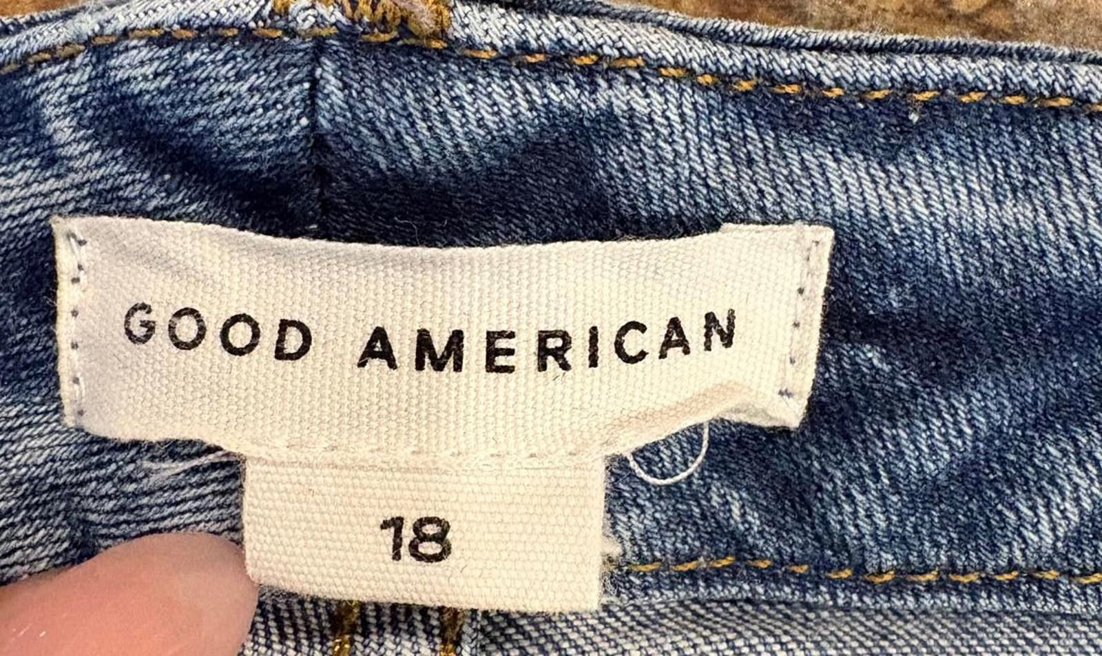 Other Good American Light Blue Distressed Skinny Jeans Size 28" / US 6 / IT 42 - 5 Thumbnail