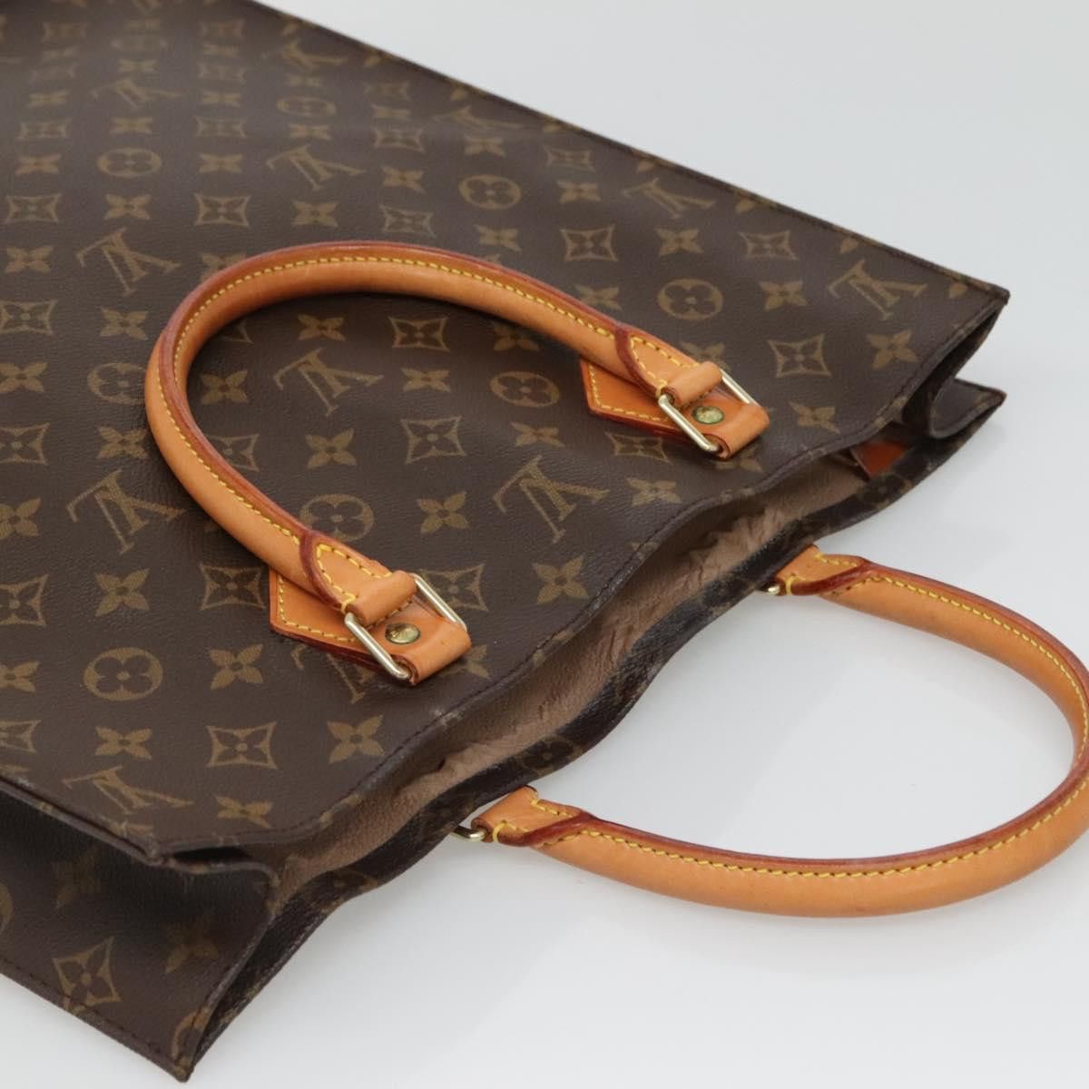 Louis Vuitton LOUIS VUITTON Monogram Sac Plat Hand Bag M51140 Size ONE SIZE - 6 Thumbnail