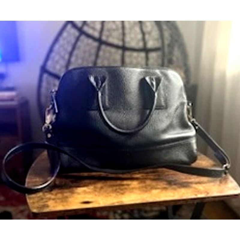 Kate Spade Kate Spade New York Black Leather Satchel Crossbody Bag Size ONE SIZE - 1 Thumbnail