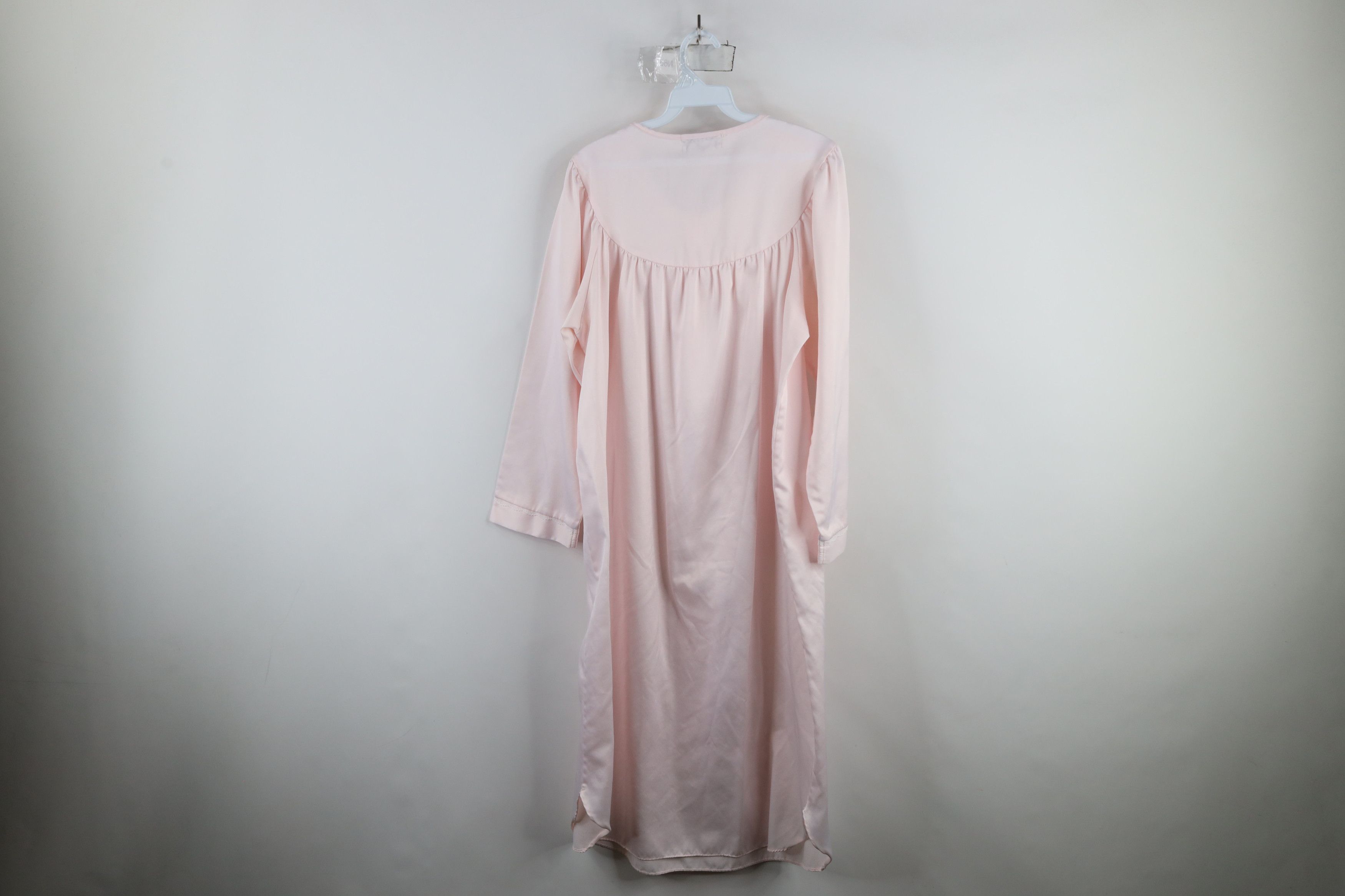 Vintage Vintage 90s Miss Elaine Polyester Lace Flower Night Gown Size M / US 6-8 / IT 42-44 - 12 Thumbnail