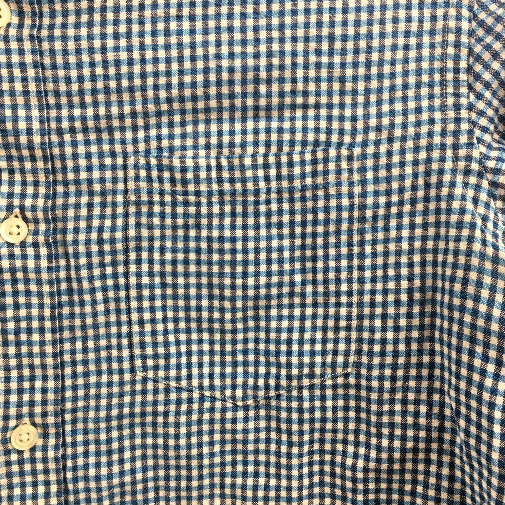Banana Republic Banana Republic Slim Fit Button Down Shirt M Blue Gingham Long Sleeve Collared Mens Size US M / EU 48-50 / 2 - 4 Thumbnail