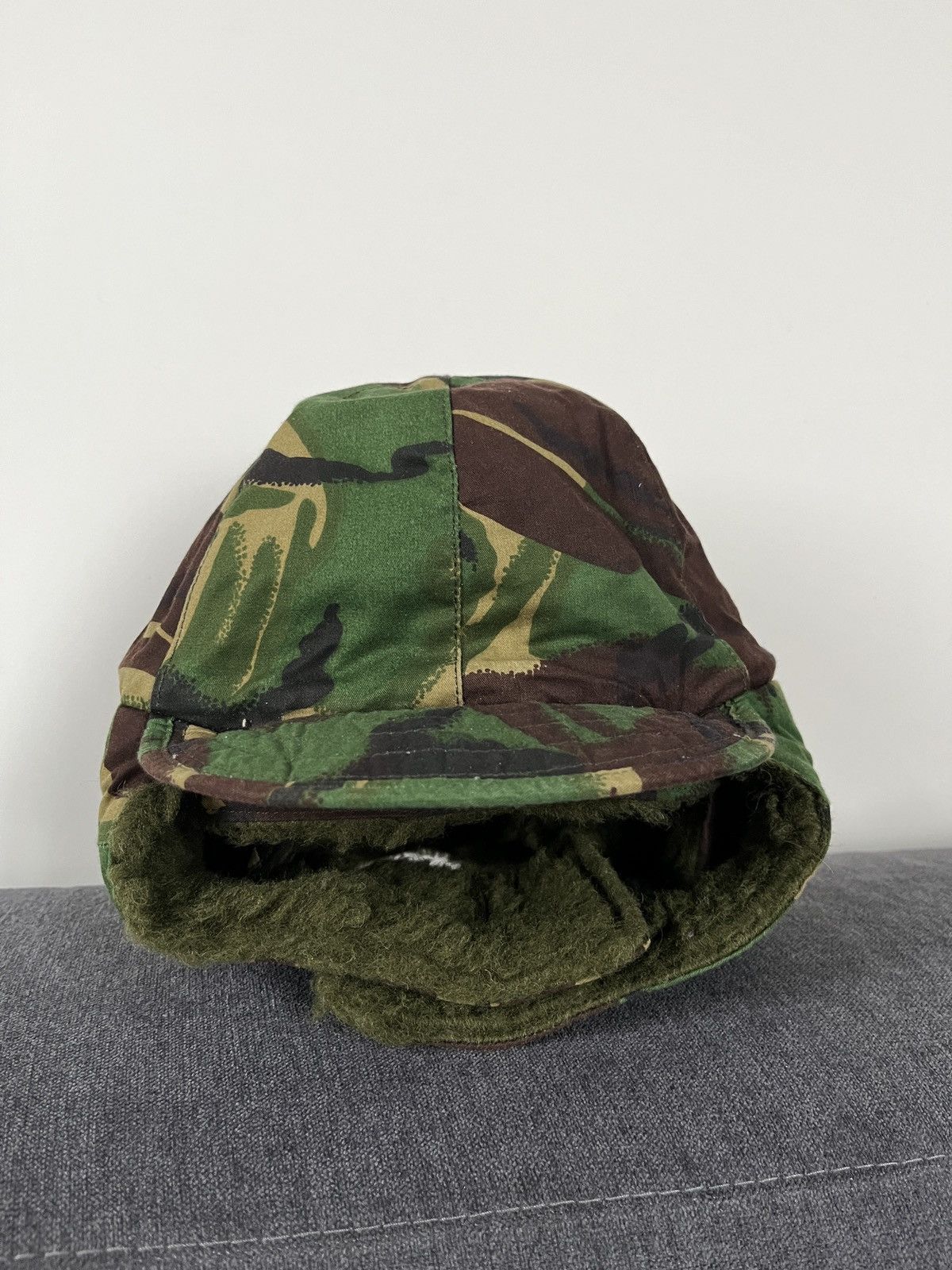 Vintage Kurt Cobain Style DPM Camo Trapper Hat Military Ushanka Size ONE SIZE - 11 Thumbnail