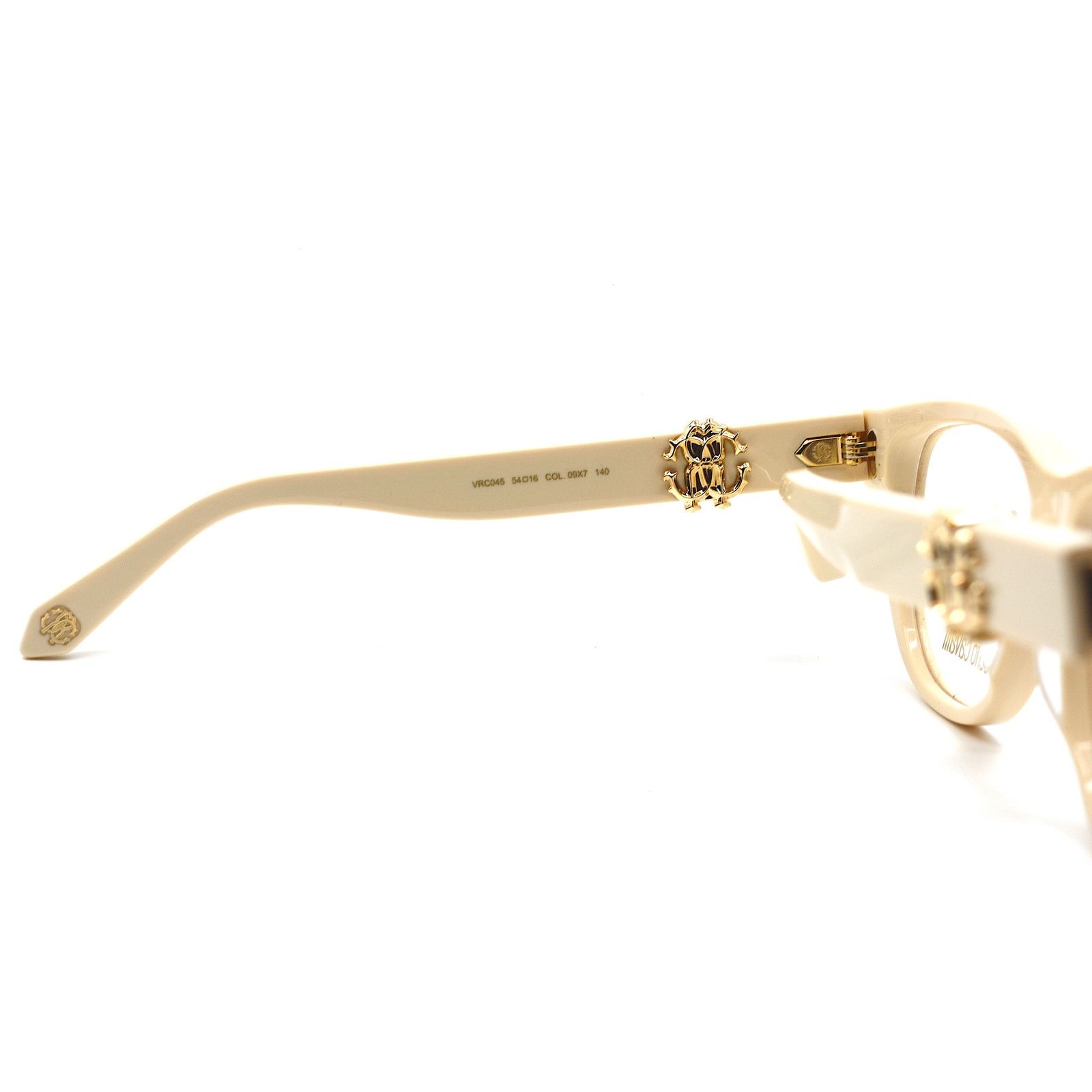 Roberto Cavalli NEW ROBERTO CAVALLI VRC045 09X7 IVORY EYEGLASSES FRAME Size ONE SIZE - 11 Thumbnail