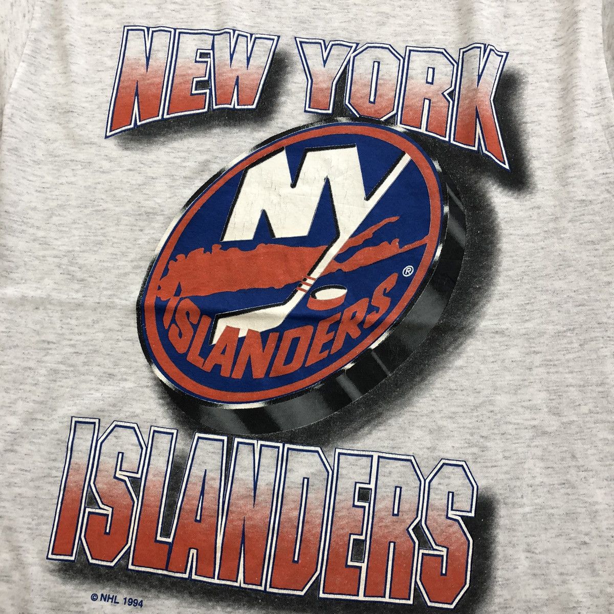 Faded Glory New York ISLANDERS Team NHL Vintage T-Shirt Size US L / EU 52-54 / 3 - 4 Thumbnail