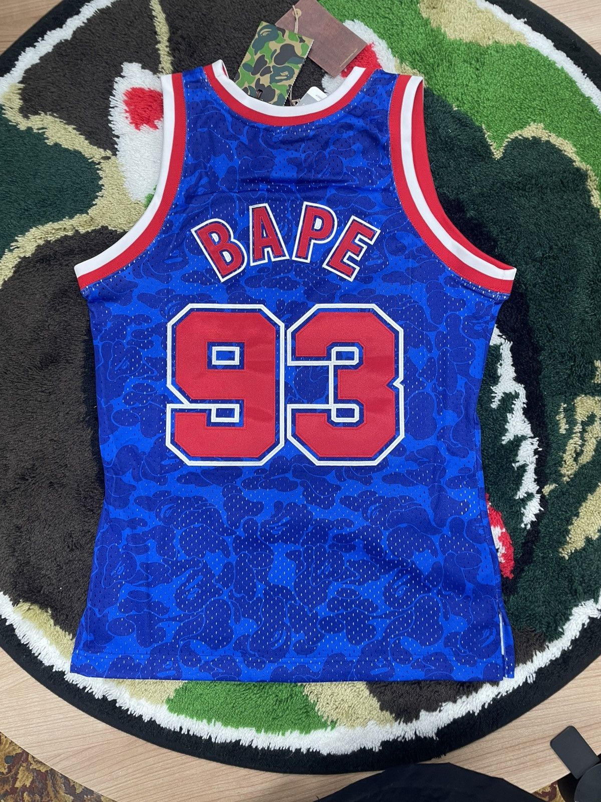 Bape × Mitchell & Ness BAPE M&N NETS JERSEY TANKTOP Size US M / EU 48-50 / 2 - 2 Thumbnail