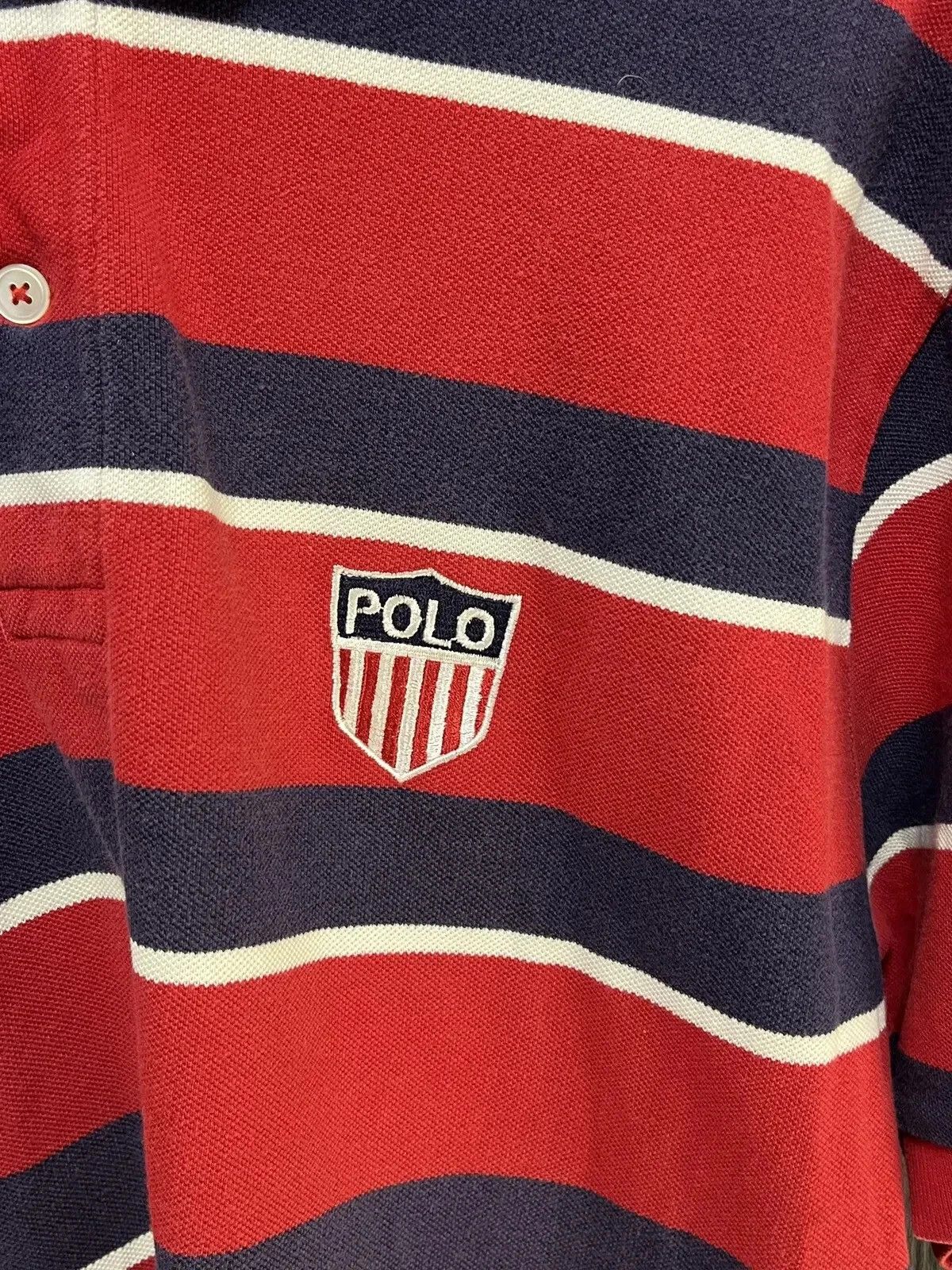 Polo Ralph Lauren Polo Ralph Lauren Striped Vintage T Shirt Size US L / EU 52-54 / 3 - 2 Thumbnail