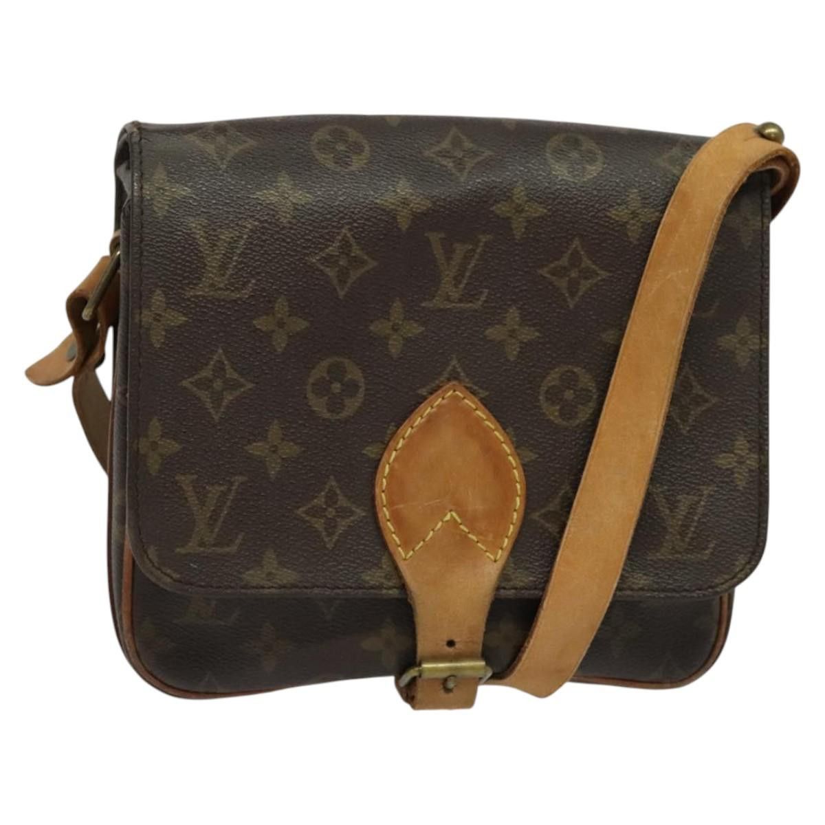 Louis Vuitton Monogram Cartouchiere Mm Shoulder Bag M51253 Lv Auth 116721, Women's