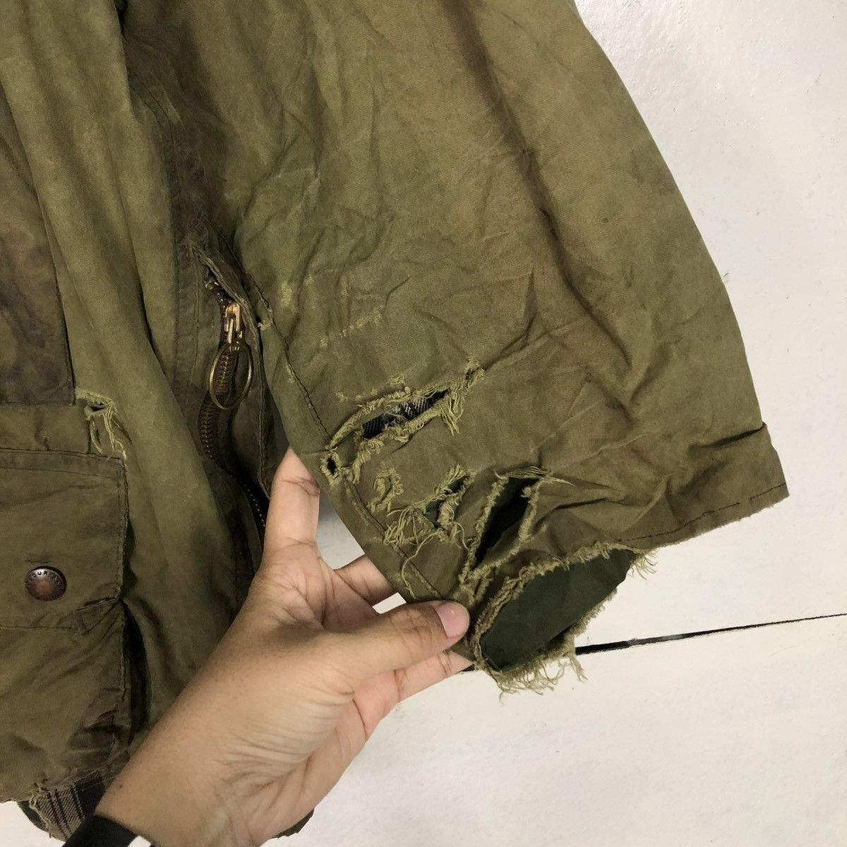 Barbour 🔥VINTAGE WAX JACKET SURVIVAL BARBOUR ENGLAND BLANKET Size US M / EU 48-50 / 2 - 17 Thumbnail