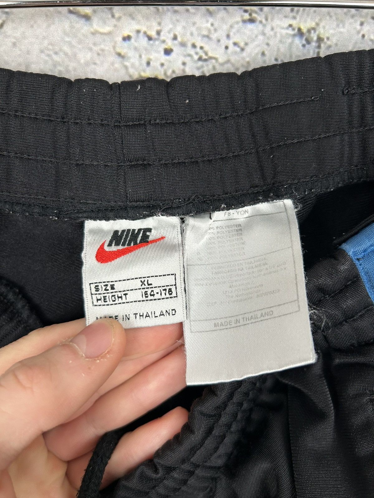 Nike × Vintage Vintage Nike 90s Sweatpants Swoosh Nylon Drill Gorpcore Size US 36 / EU 52 - 7 Thumbnail