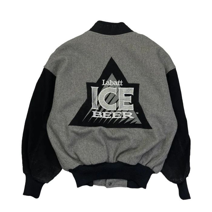 Vintage VINTAGE LABATT ICE BEER VARSITY JACKET | Grailed