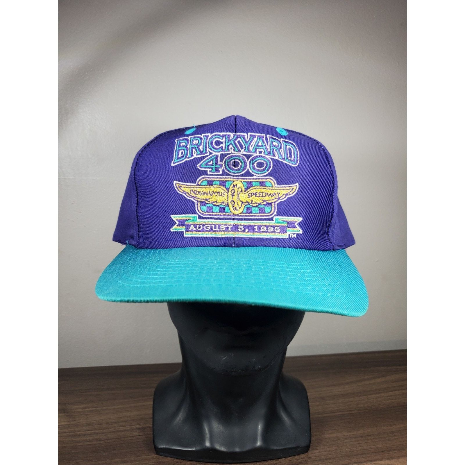 Logo 7 × Vintage Vintage NASCAR 1995 Brickyard 400 Racing Snapback Hat Cap Size ONE SIZE - 3 Thumbnail