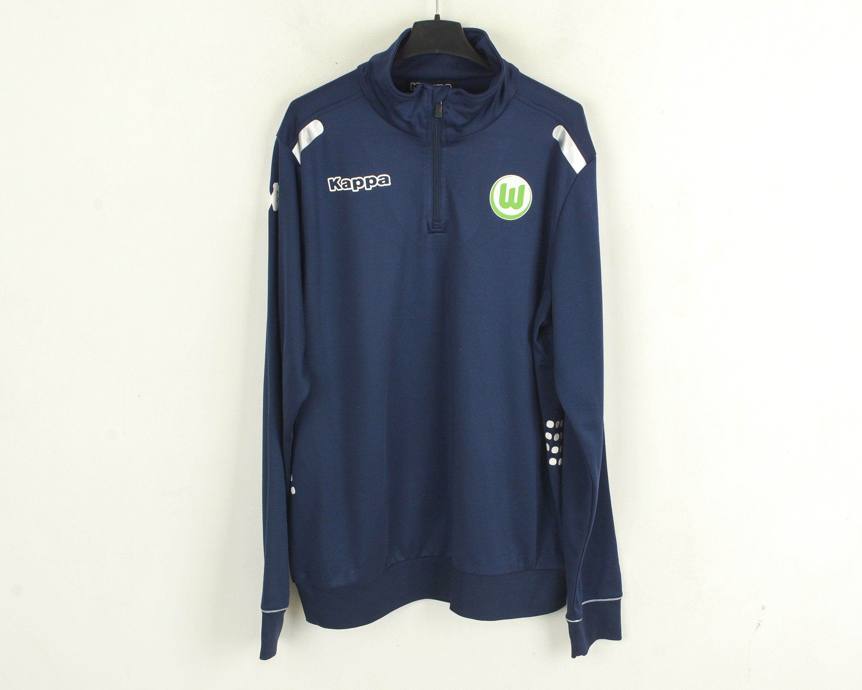 Kappa VfL Wolfsburg XL Training Soccer Tracksuit Jumper Pullover Size US XL / EU 56 / 4 - 1 Thumbnail