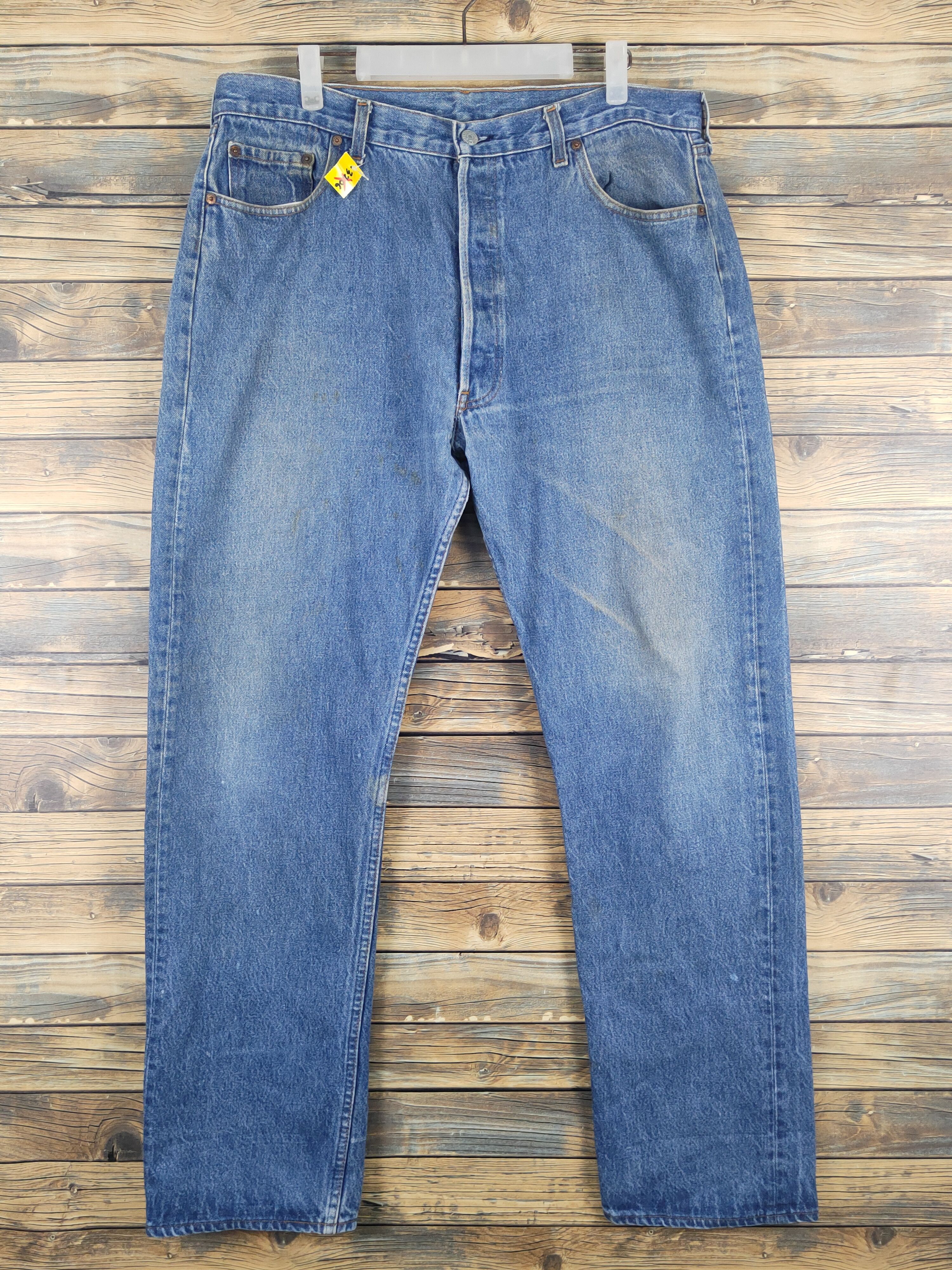 Levi's Levi's vintage Blue Distressed Ripped denim Jeans #W1324 Size US 37 - 1 Thumbnail