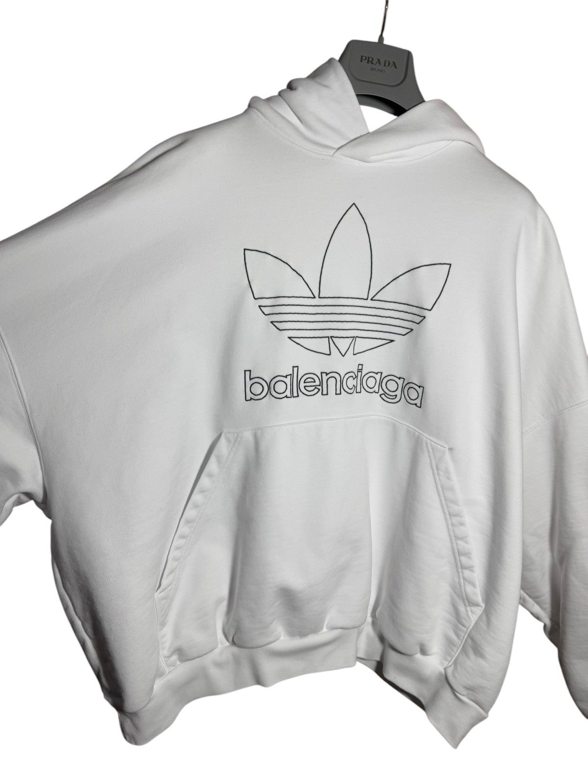 Balenciaga Balenciaga x Adidas Hoodie - White, Size 1, Brand New Size US S / EU 44-46 / 1 - 8 Thumbnail