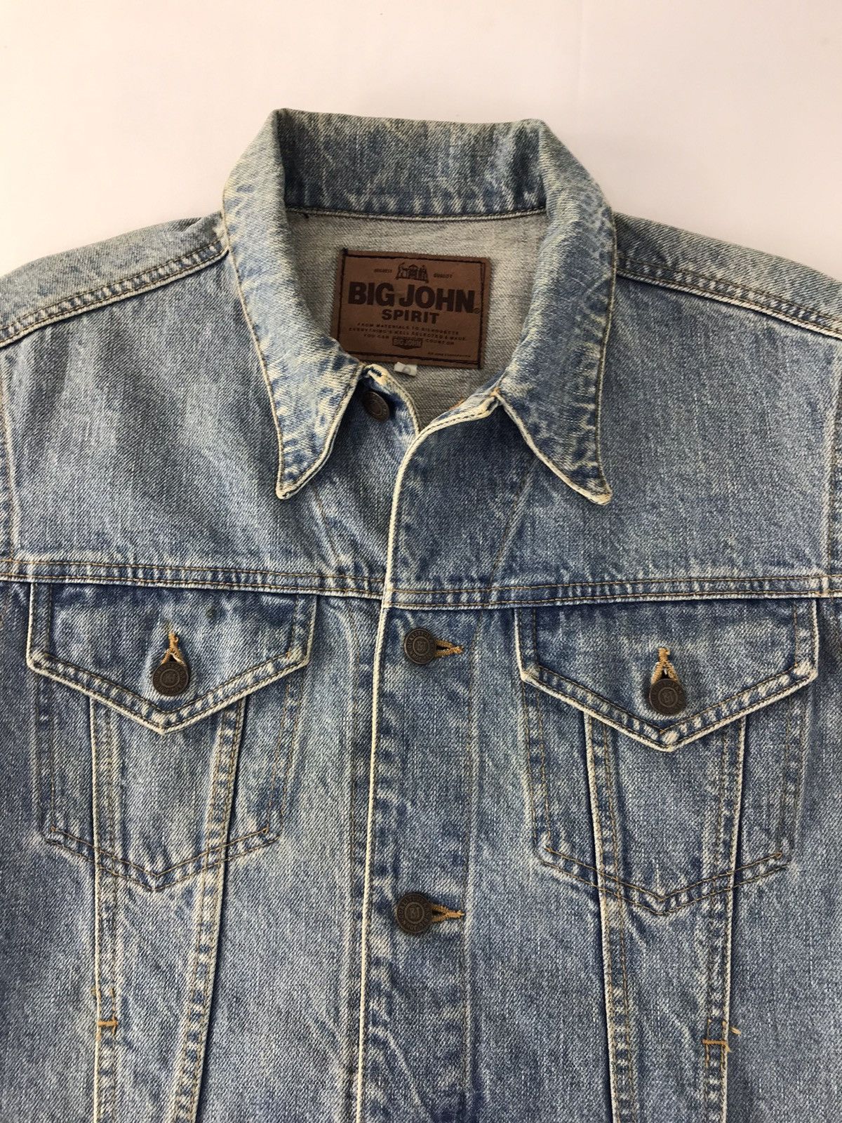 Big John × Vintage Vintage Big John Spirit Faded Colour Button Up Denim Jeans Size US M / EU 48-50 / 2 - 4 Thumbnail