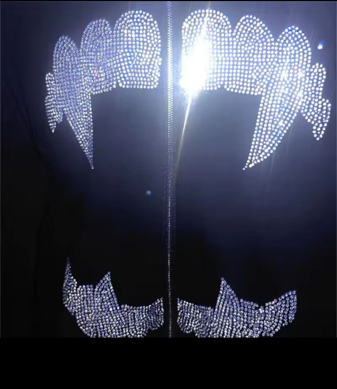 Japanese Brand Fangs & cobweb rhinestone oversized zipup hoodie Size US L / EU 52-54 / 3 - 4 Thumbnail
