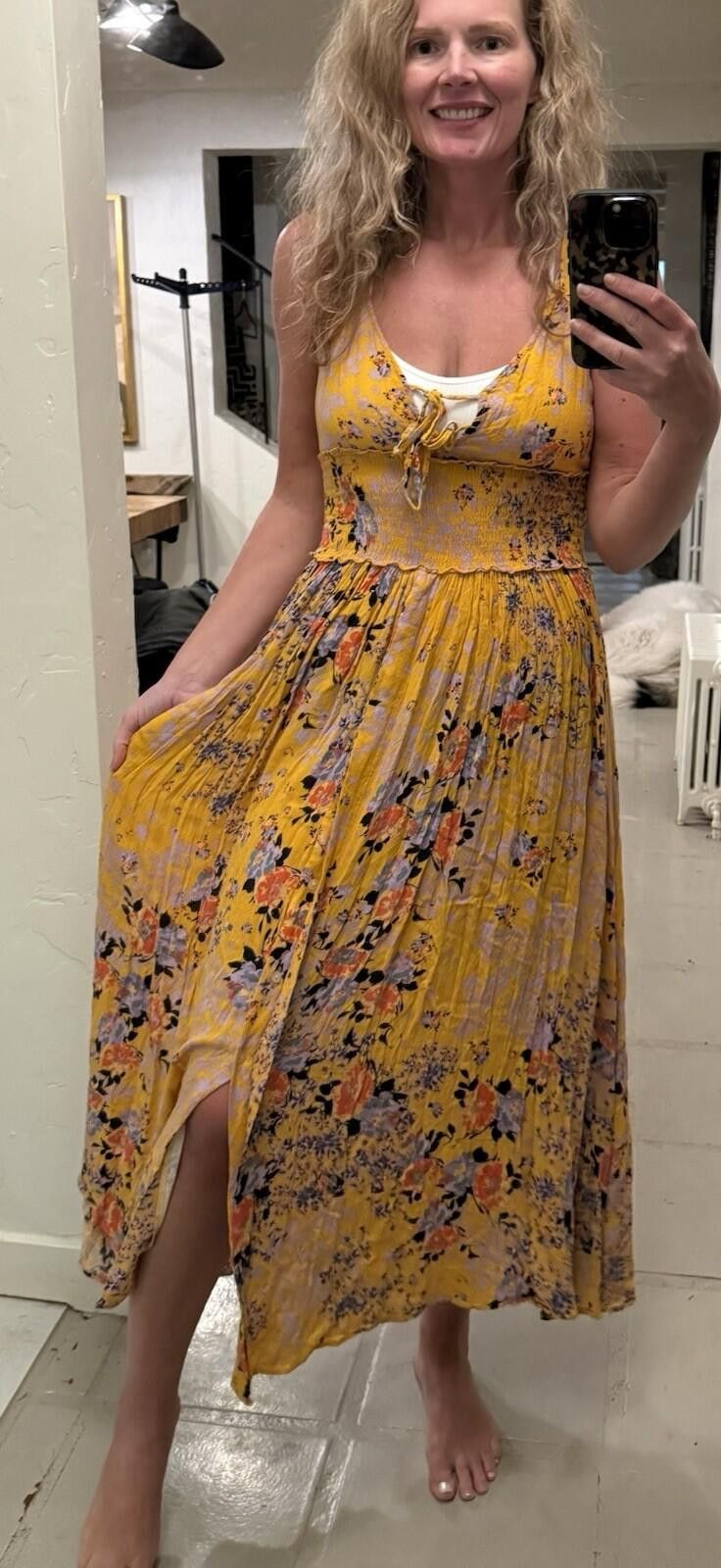 Free People Free People Ready For The Day Floral Maxi Slip Dress XS Size XS / US 0-2 / IT 36-38 - 4 Thumbnail
