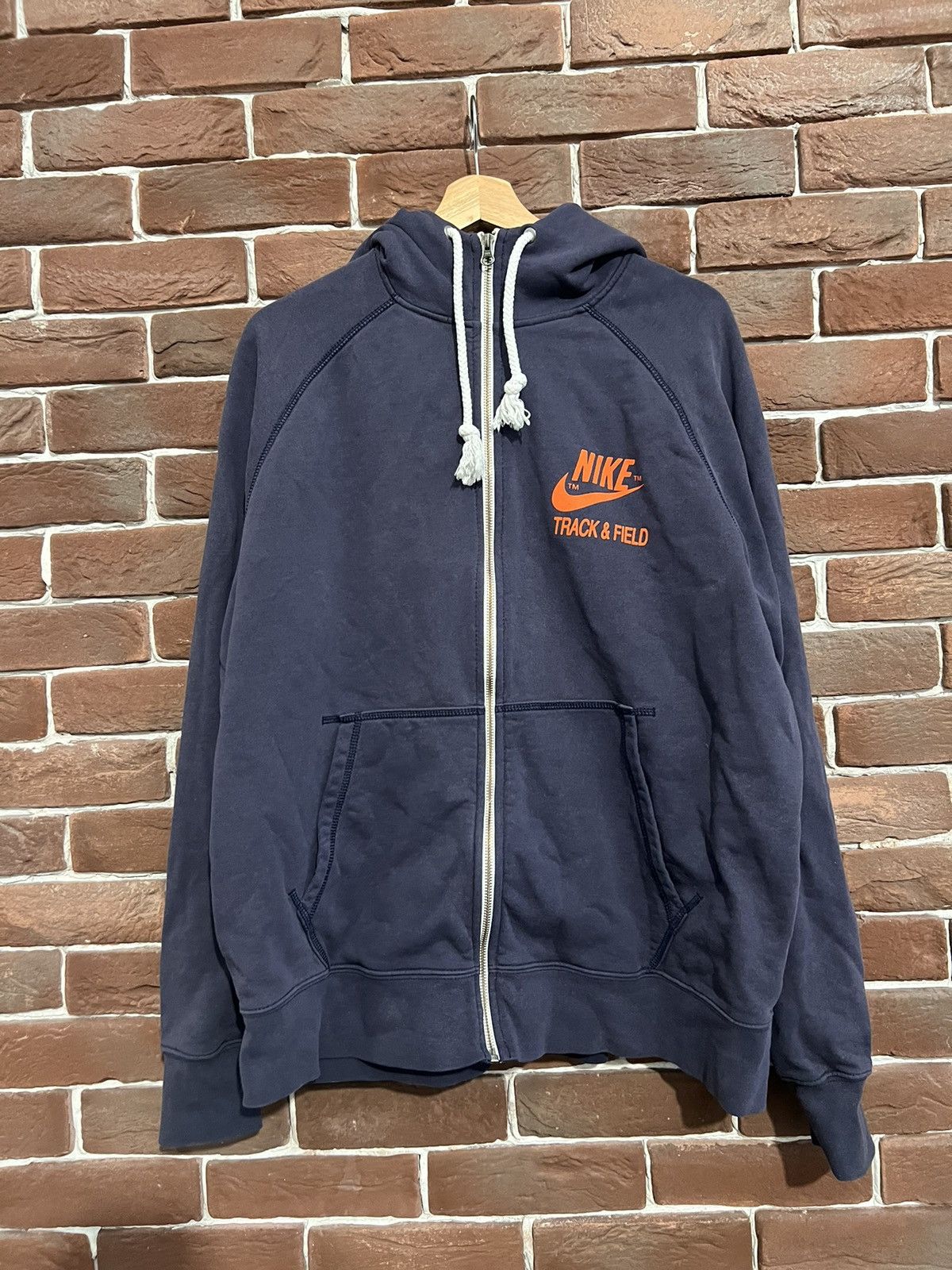 Nike RARE💥 Y2K VINTAGE NIKE Track Field ZIP HOODIE HYPE GRAIL Size US XL / EU 56 / 4 - 1 Thumbnail