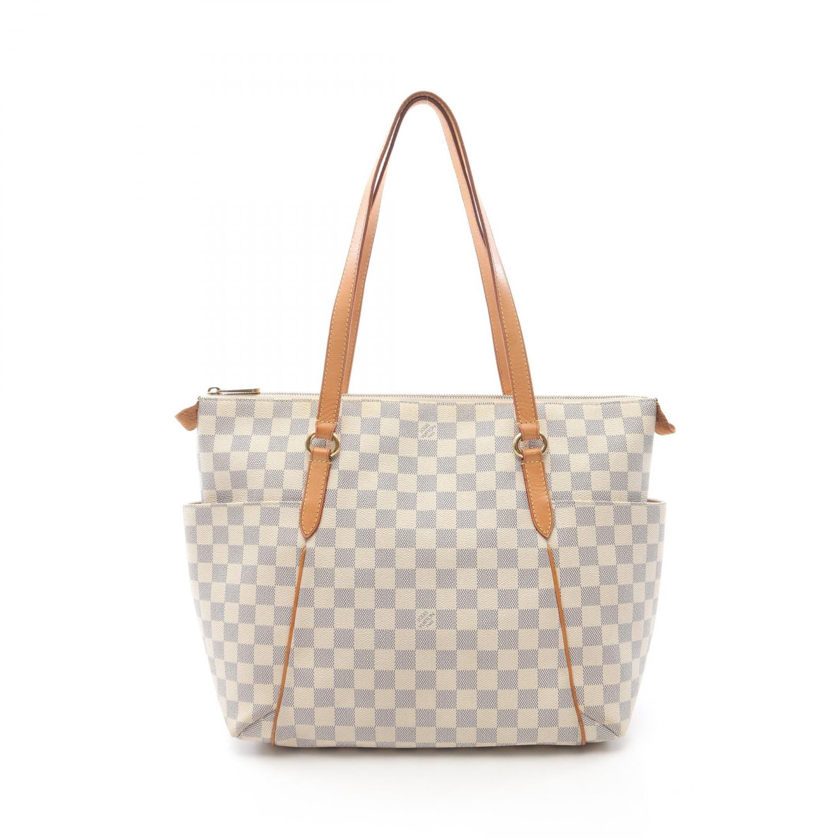 Louis Vuitton Louis Vuitton Totally MM Damier Azur Coated Canvas Tote Bag Canvas Tote Bag N51262