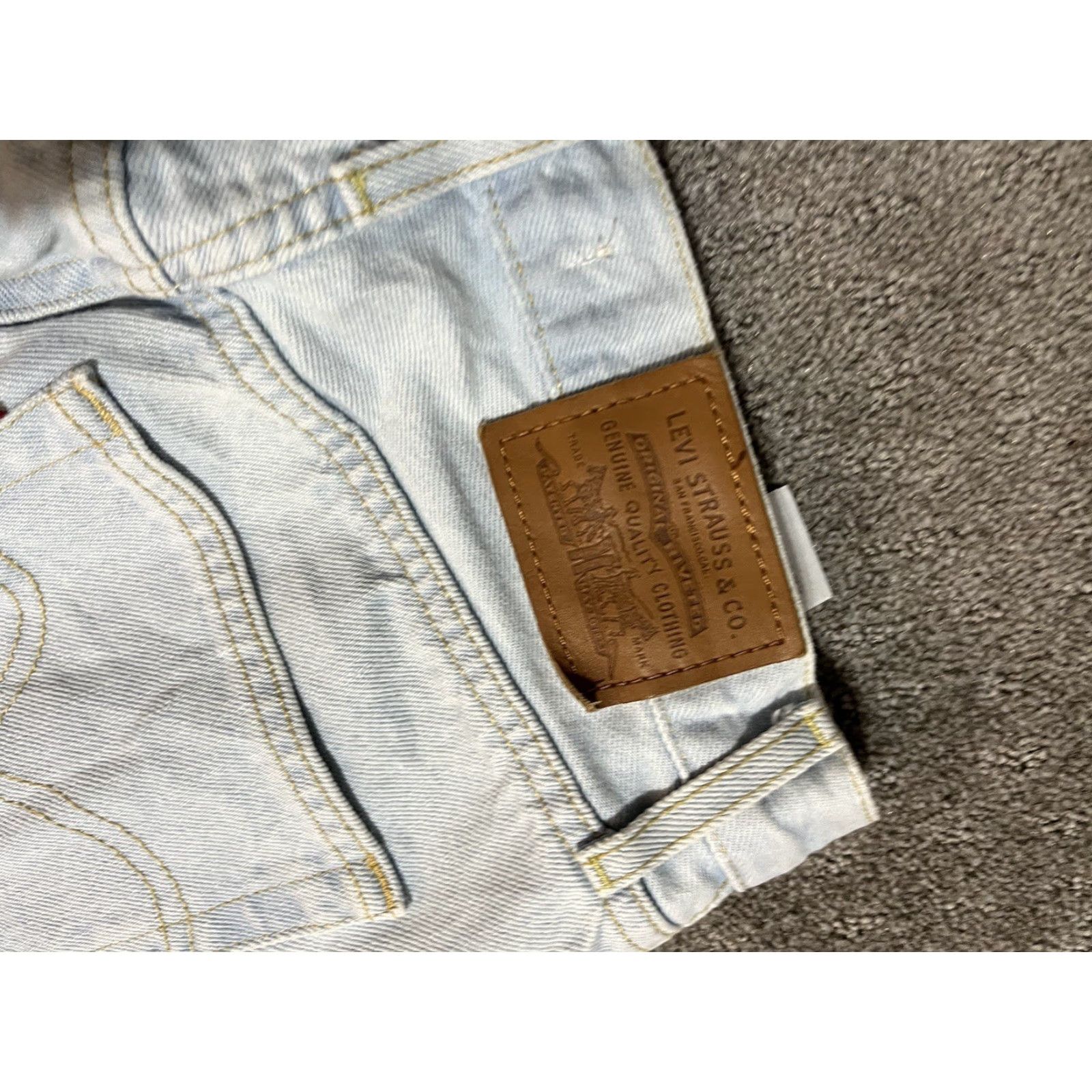 Levi's Levi's Premium Ribcage Straight Ankle Jeans Womens 26 Regular Blue 90s Logo Distressed Pockets Stretch Denim Jeans Style Straight Rise High Size 26" / US 2 / IT 38 - 5 Thumbnail