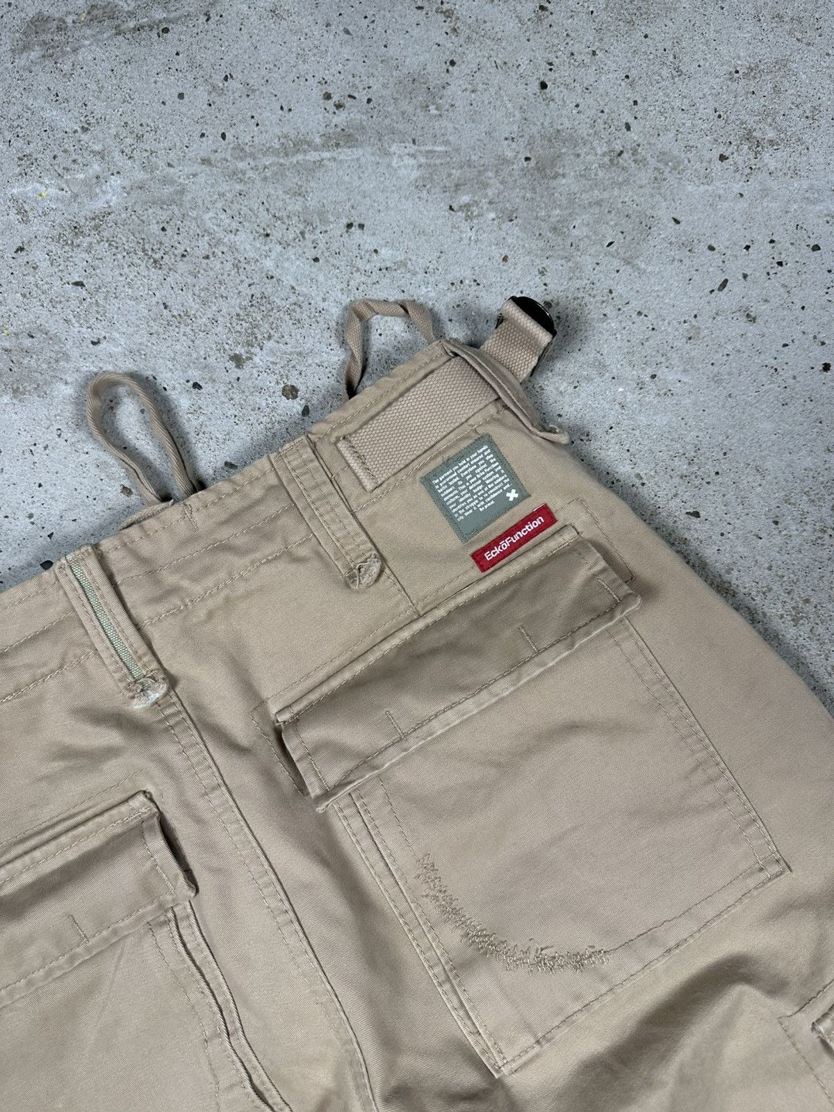 Ecko Unltd. × Vintage Vintage Y2K Ecko Unltd Function Beige Cargo Baggy Pants Size US 32 / EU 48 - 13 Thumbnail