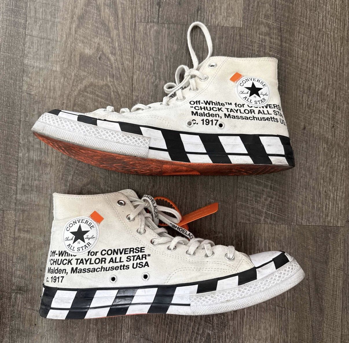 Converse × Off-White Converse Off White Size 11 Size US 12 / EU 45 - 2 Thumbnail