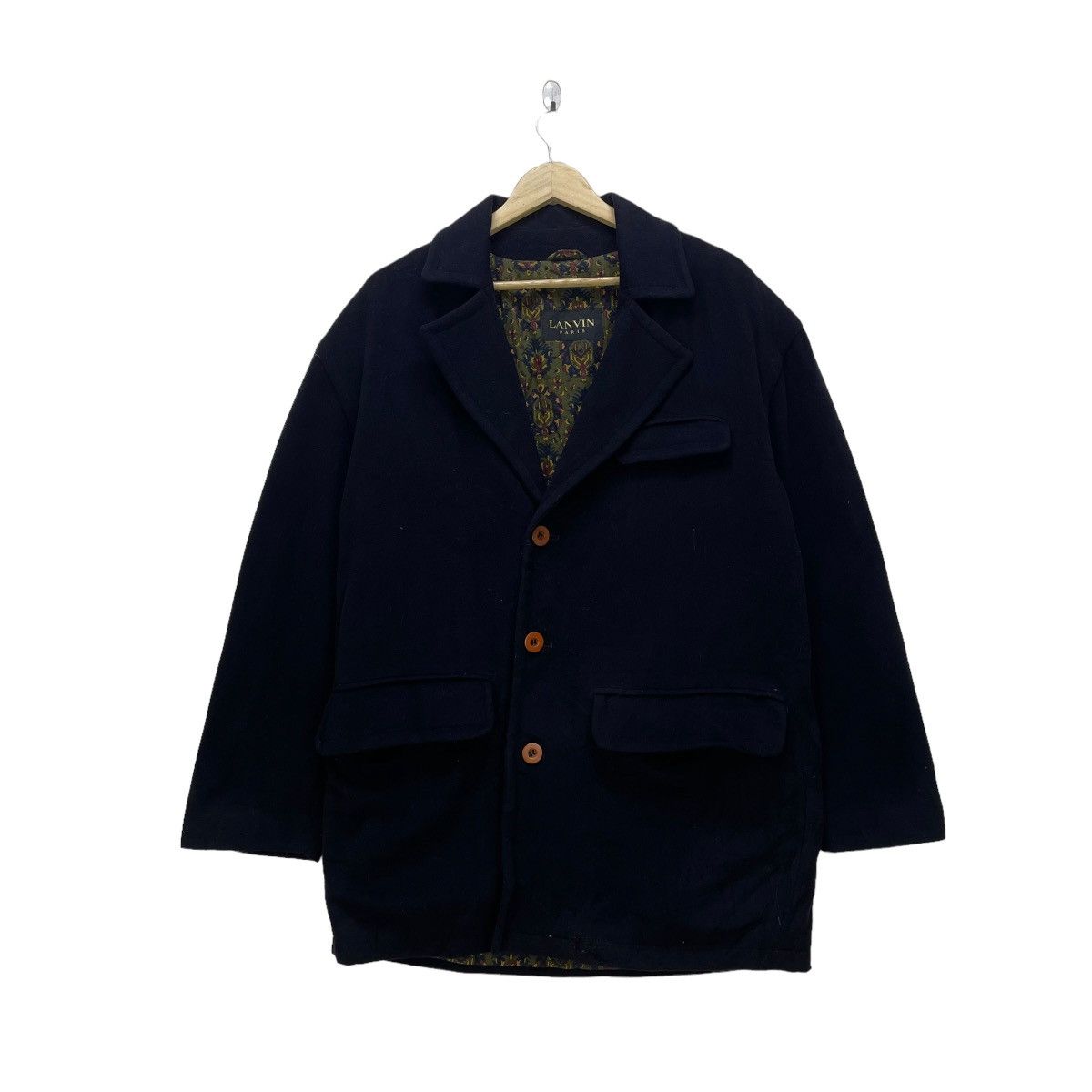 Lanvin 💥Vintage Lanvin Paris For Men Double Collar Jacket Size US M / EU 48-50 / 2 - 1 Thumbnail