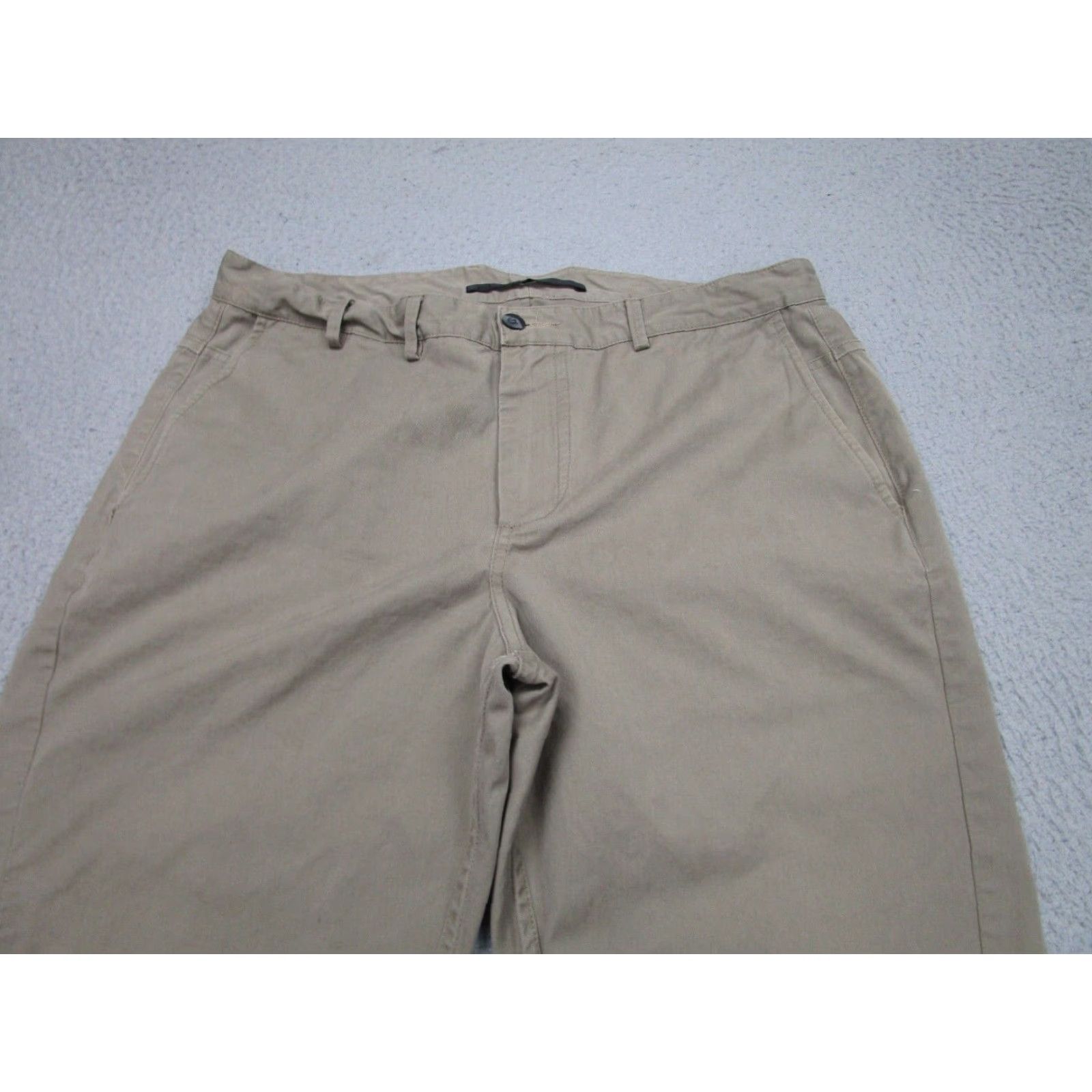 Olive Endovanera Mens Chino Pants 32 Tapered Beige Cotton Blend Regular Fit Size US 32 / EU 48 - 3 Thumbnail
