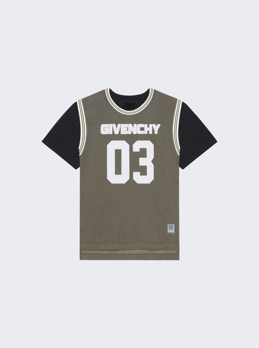 Givenchy o1w1db10325 Casual Fit-T Shirt in Black/Khaki Size US L / EU 52-54 / 3 - 1 Thumbnail