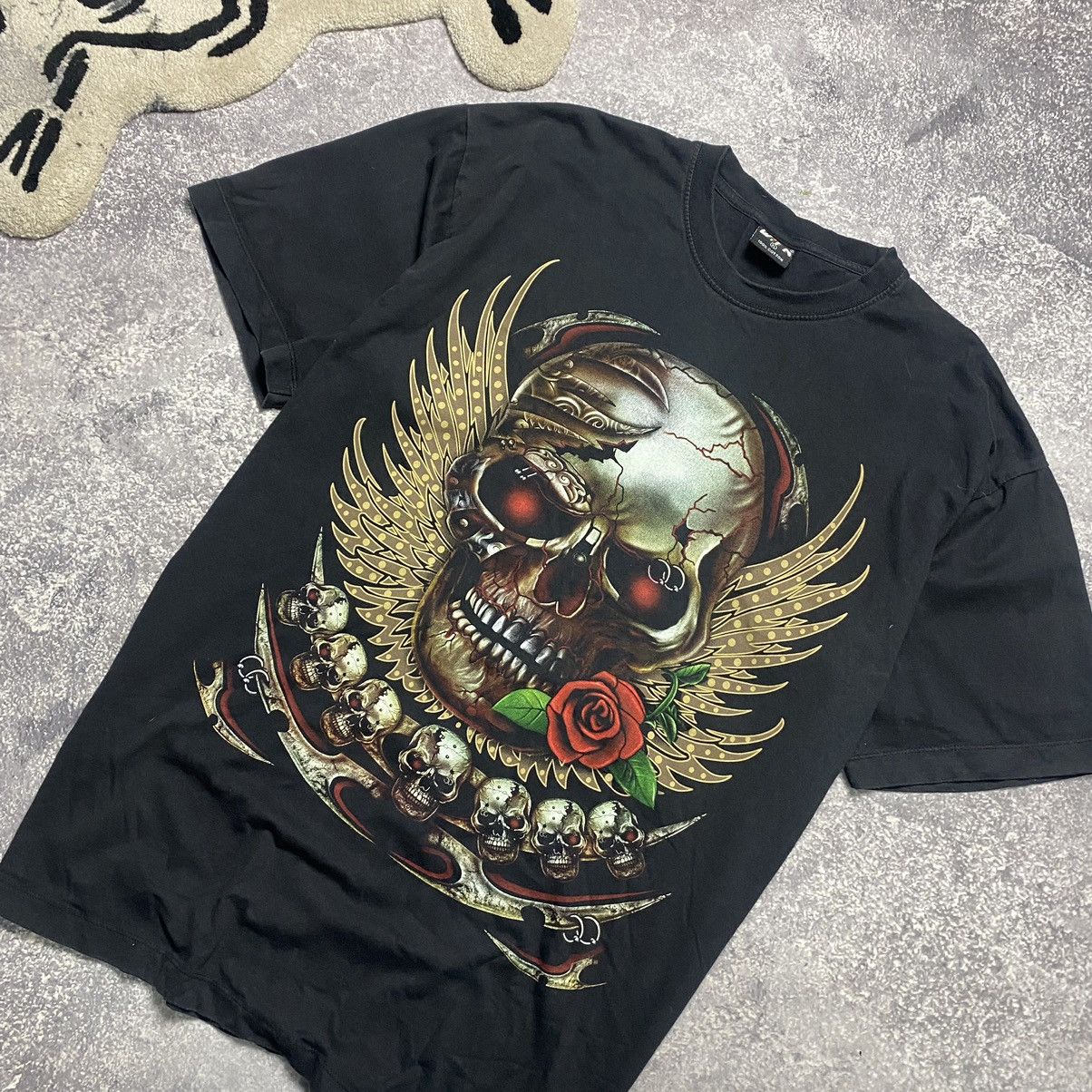Band Tees Vintage Wild Big Skull Logo 90’s Band Graphic tee Size US XL / EU 56 / 4 - 2 Thumbnail