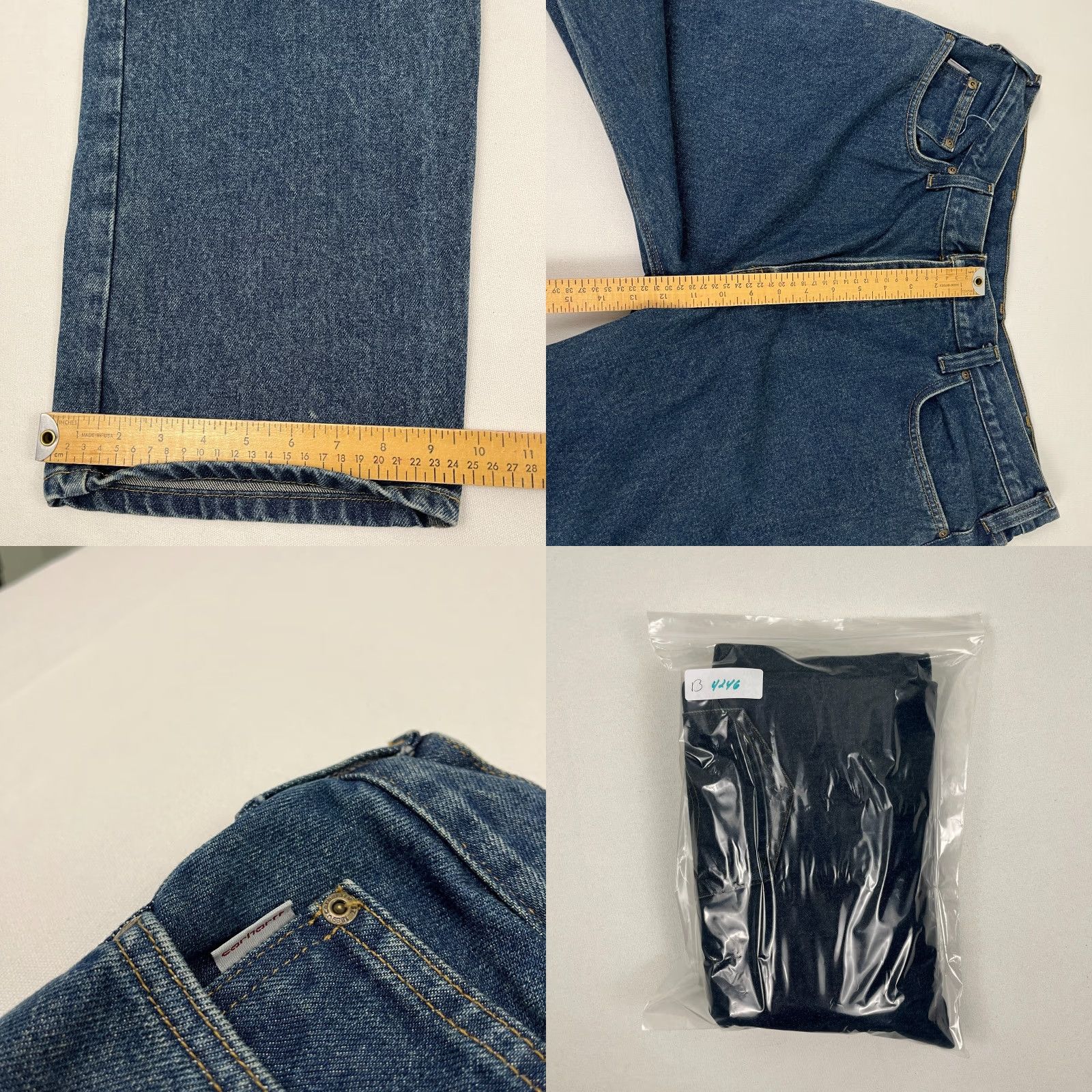 Carhartt VINTAGE Carhartt B460 DVB Jeans Mens 38 x 34 Relaxed Blue Denim Workwear Western Size US 38 / EU 54 - 8 Thumbnail
