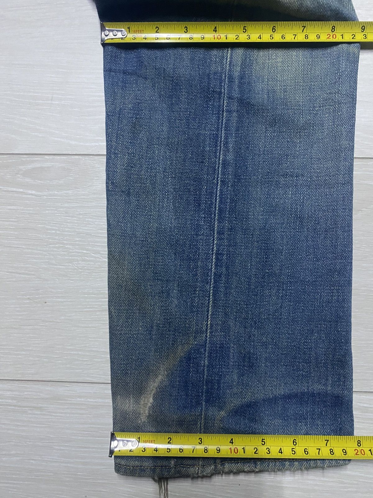 Levi's Vintage Levis Engineered Mud Wash Distressed Twist Leg Jeans Size US 31 - 20 Thumbnail