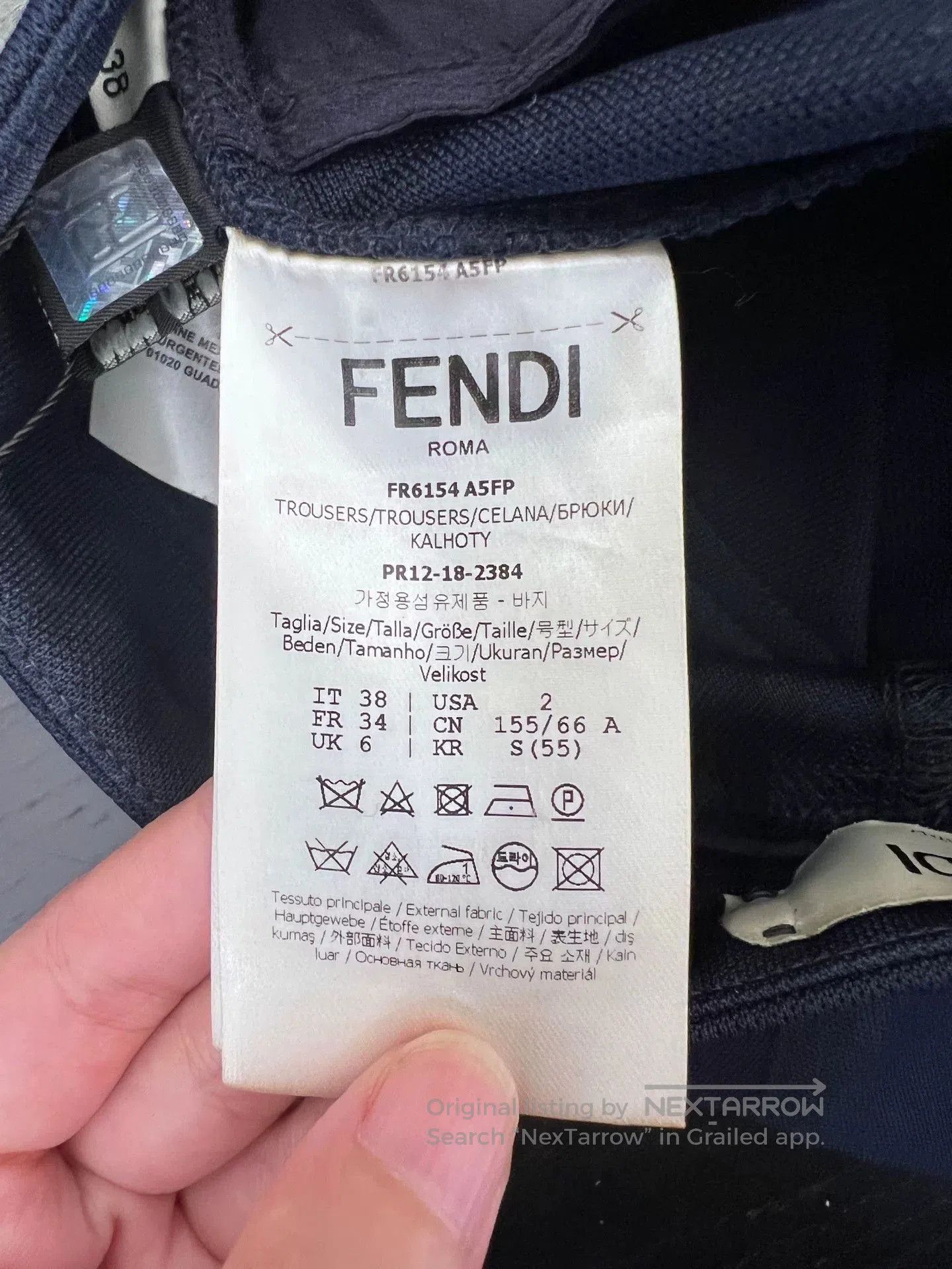 Fendi Fendi Double F Side Print Casual Pants. Size US 38 / EU 54 - 4 Thumbnail