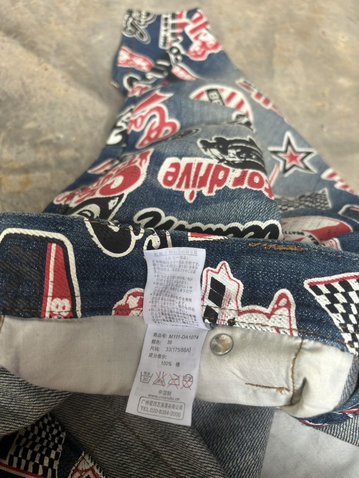 Hysteric Glamour × Japanese Brand Y2k Hysteric Glamour Style Legitimate Denim Full Print Size US 34 / EU 50 - 7 Thumbnail