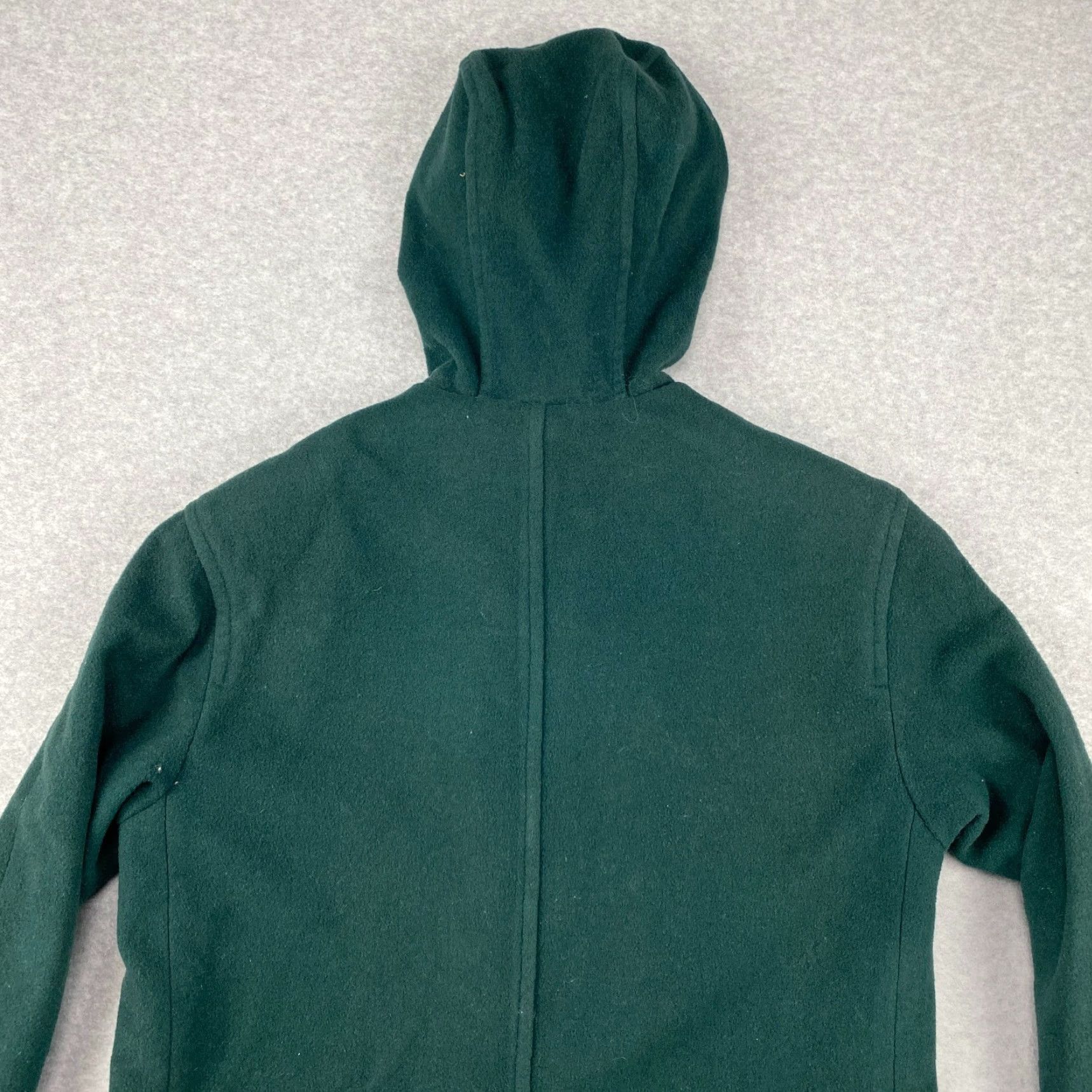 Lands' End VINTAGE Lands' End Parka Coat Womens Small Green Wool Toggle Button Hooded Lined USA Size S / US 4 / IT 40 - 6 Thumbnail