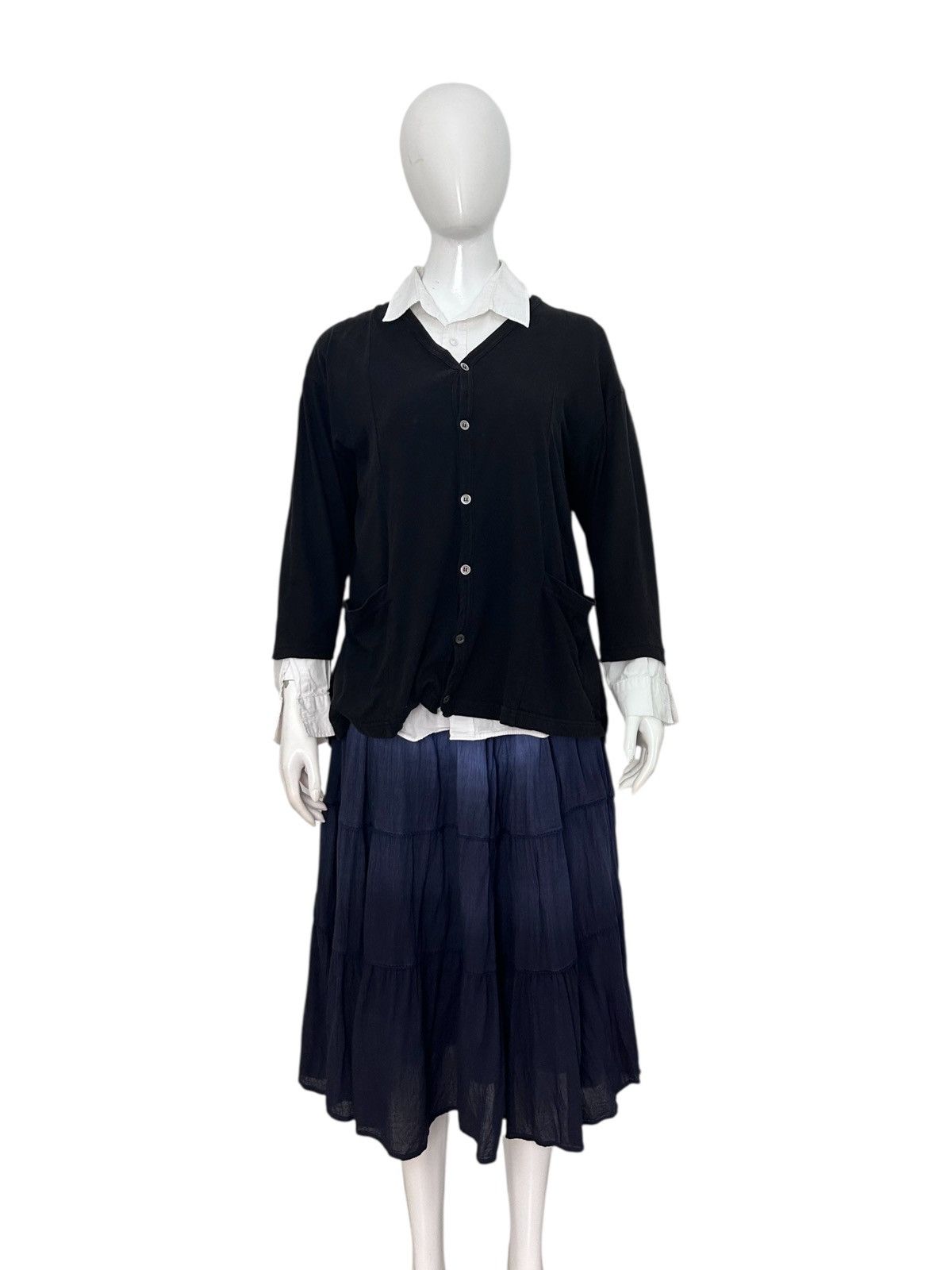 Zucca Vintage Zucca by Issey Miyake Black Button-Up Cardigan Size M / US 6-8 / IT 42-44 - 1 Thumbnail