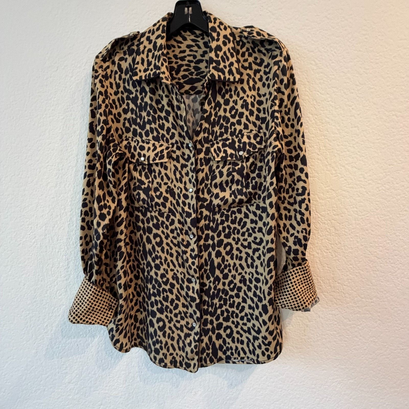 Piazza Sempione Piazza Sempione Silk Leopard Print Shirt Italy IT 48 US 12 Size L / US 10 / IT 46 - 9 Thumbnail